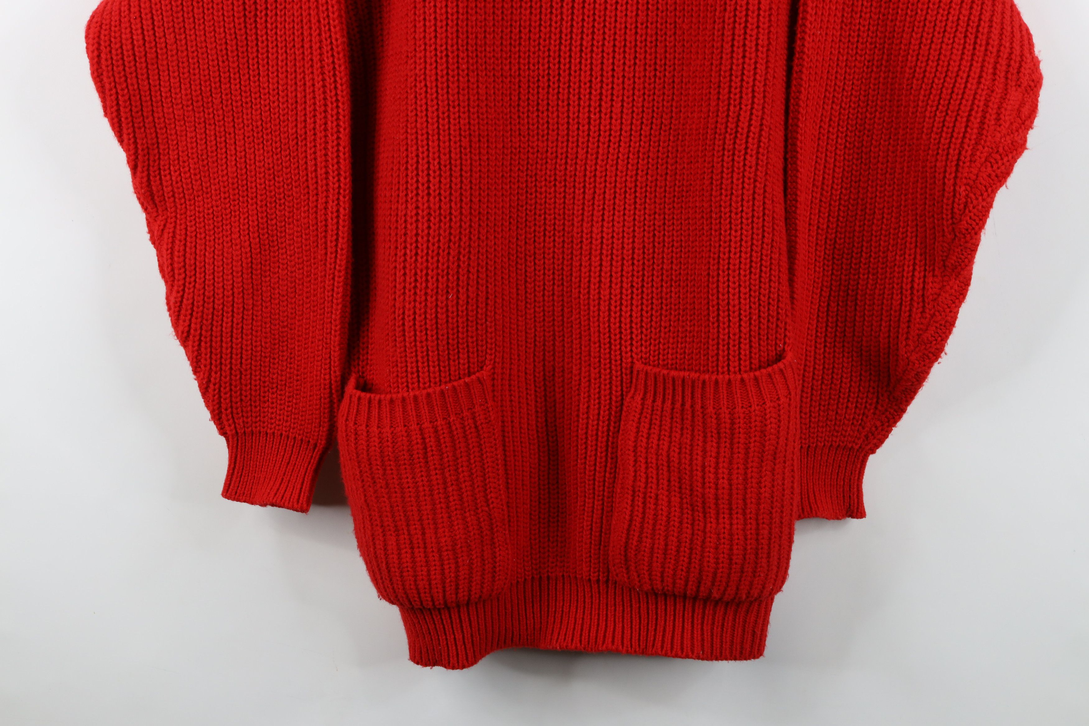 Vintage Vintage 90s Streetwear Oversized Ribbed Collared Sweater Size M / US 6-8 / IT 42-44 - 3 Thumbnail