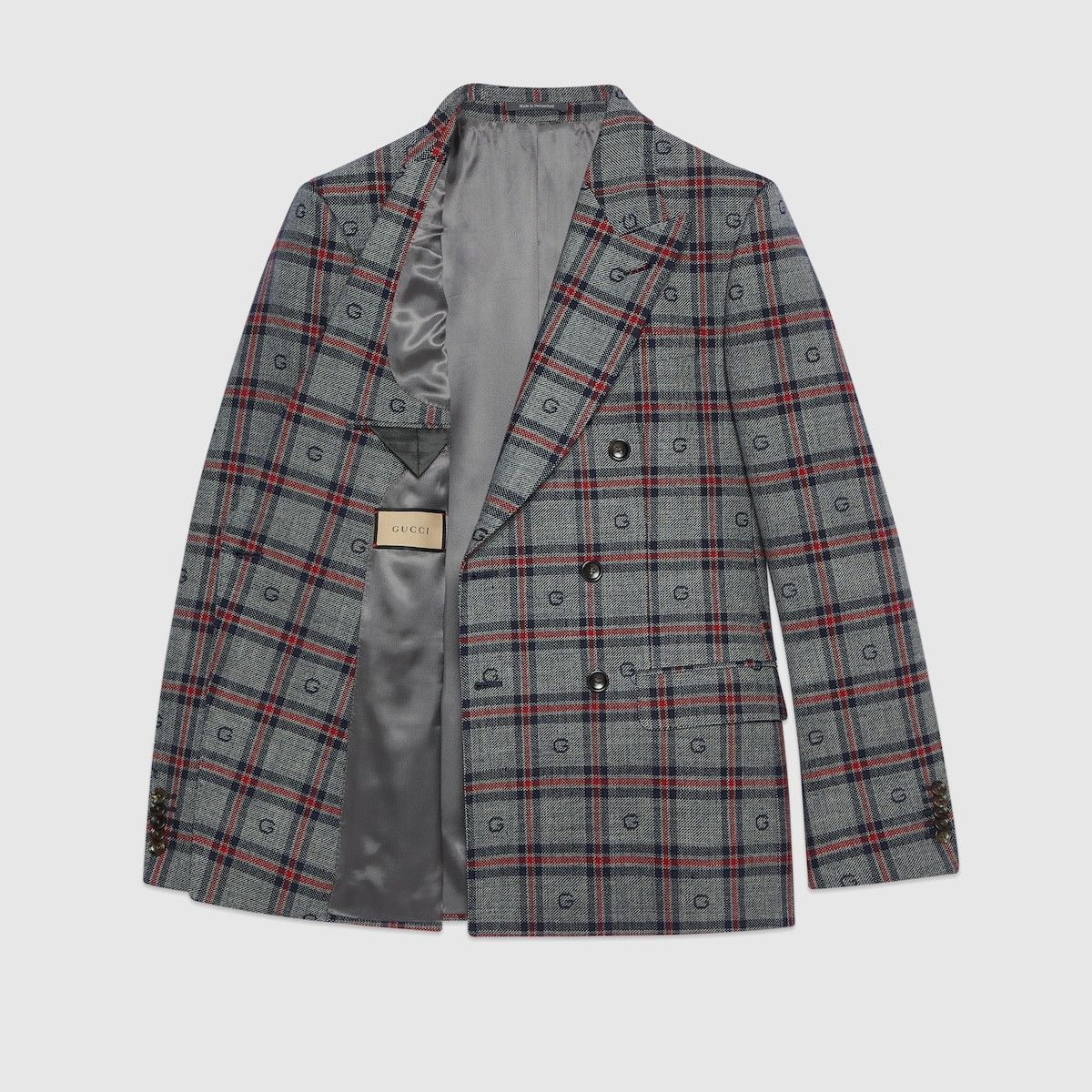 Gucci o1s1wg110125 G Check Wool Jacket in Multicolor Size US S / EU 44-46 / 1 - 7 Thumbnail