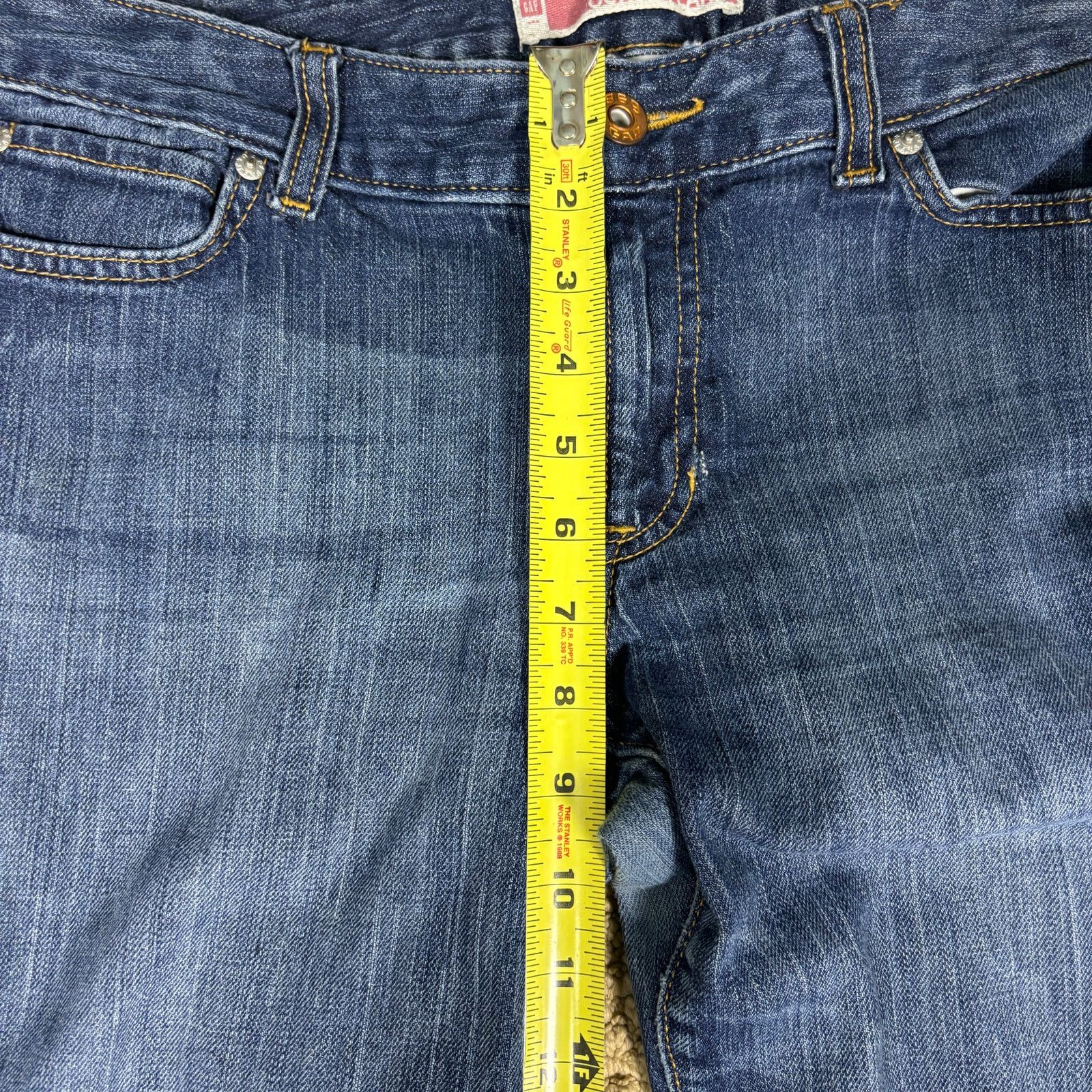 Gap vintage y2k 2000s GAP Curvy Flare bootcut womens jeans sz 8 Size 30" / US 8 / IT 44 - 9 Thumbnail