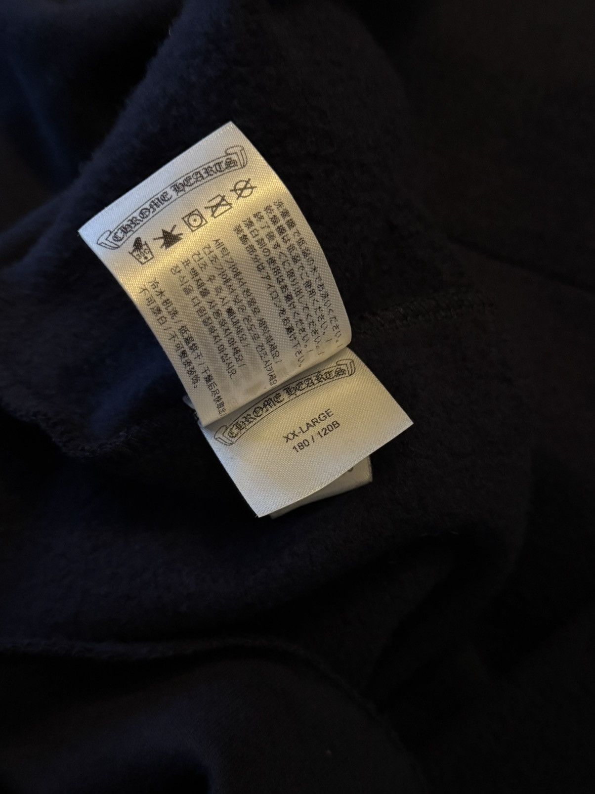 Chrome Hearts Chrome Hearts Navy Vertical Hoodie Size US XXL / EU 58 / 5 - 8 Thumbnail