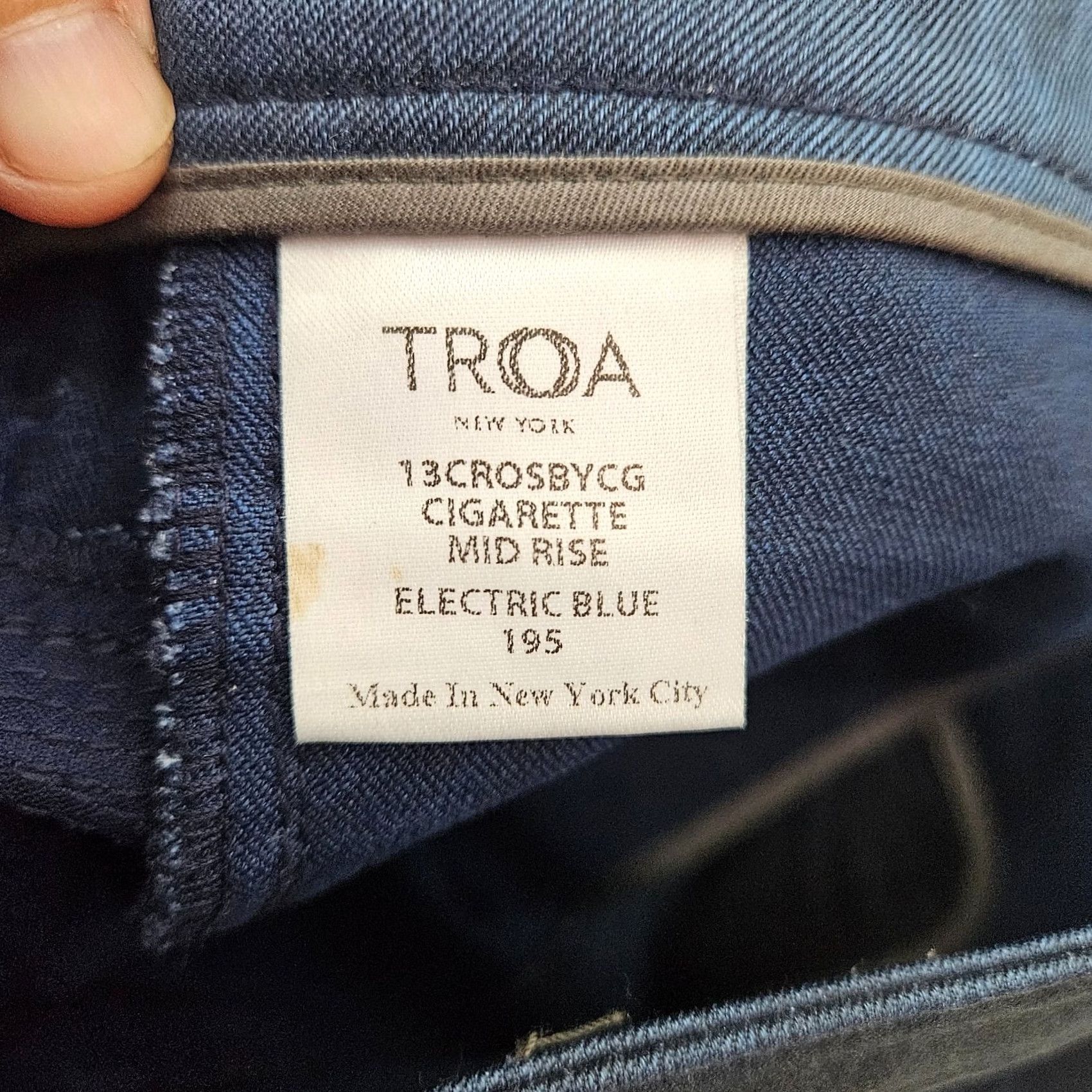 ROA Troa New York Cigarette Mid Rise Electric skinny moto jeans Size 27 Size 27" / US 4 / IT 40 - 6 Thumbnail