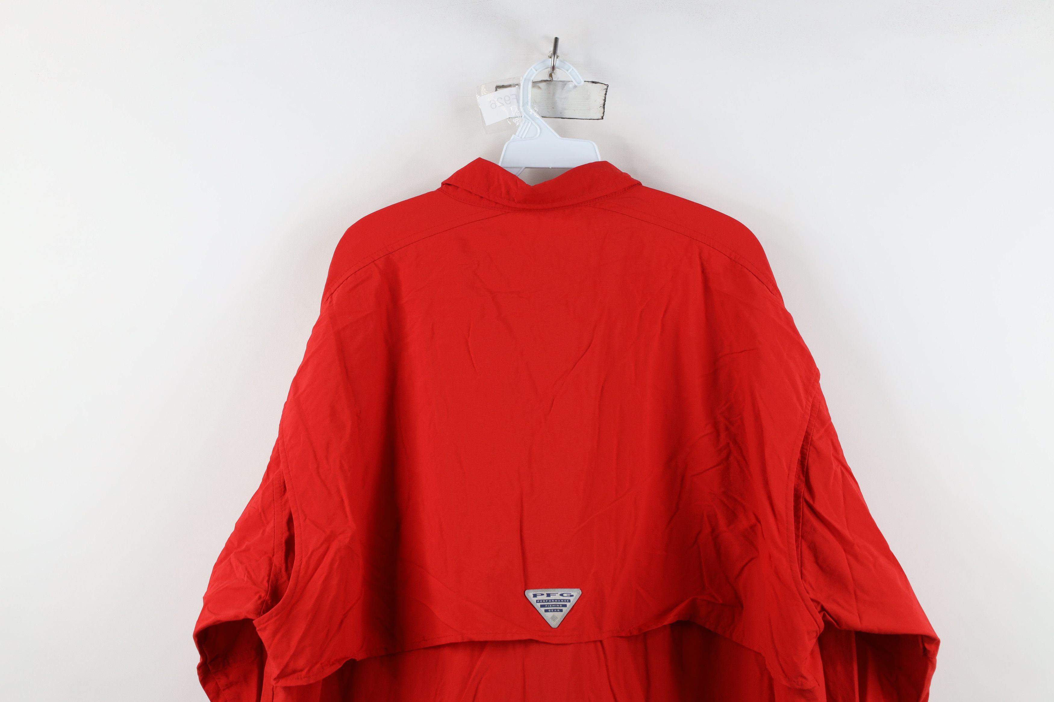 Columbia Columbia PFG Long Sleeve Collared Button Down Shirt Red Size US XXL / EU 58 / 5 - 14 Thumbnail