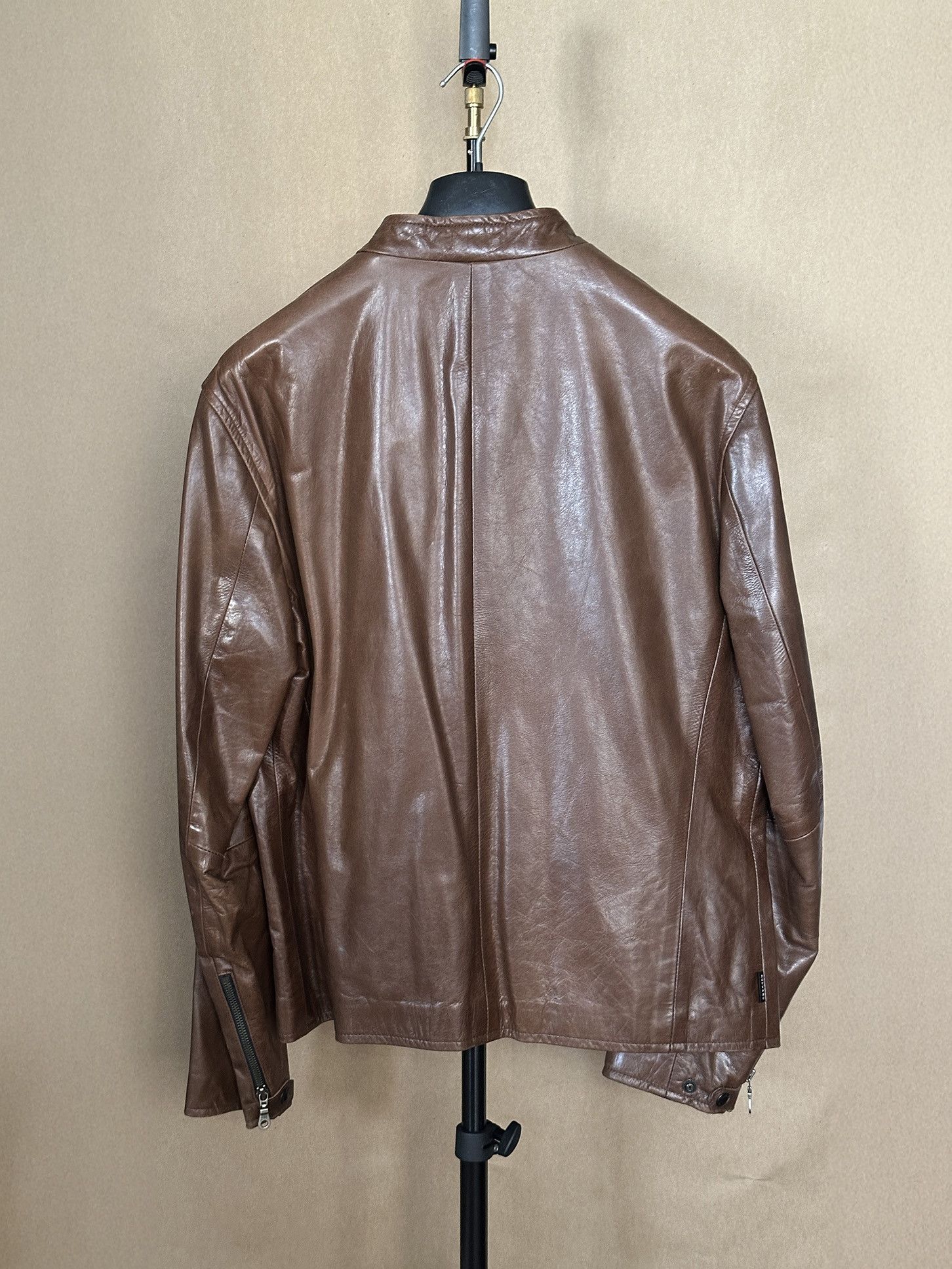 Rudsak Rudsak Dark Brown Motorcycle Leather Jacket Size US L / EU 52-54 / 3 - 2 Thumbnail