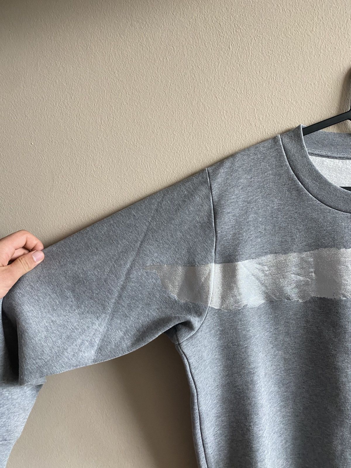 Maison Margiela Maison Margiela Printed Silver Logo Sweatshirt Size US L / EU 52-54 / 3 - 3 Thumbnail