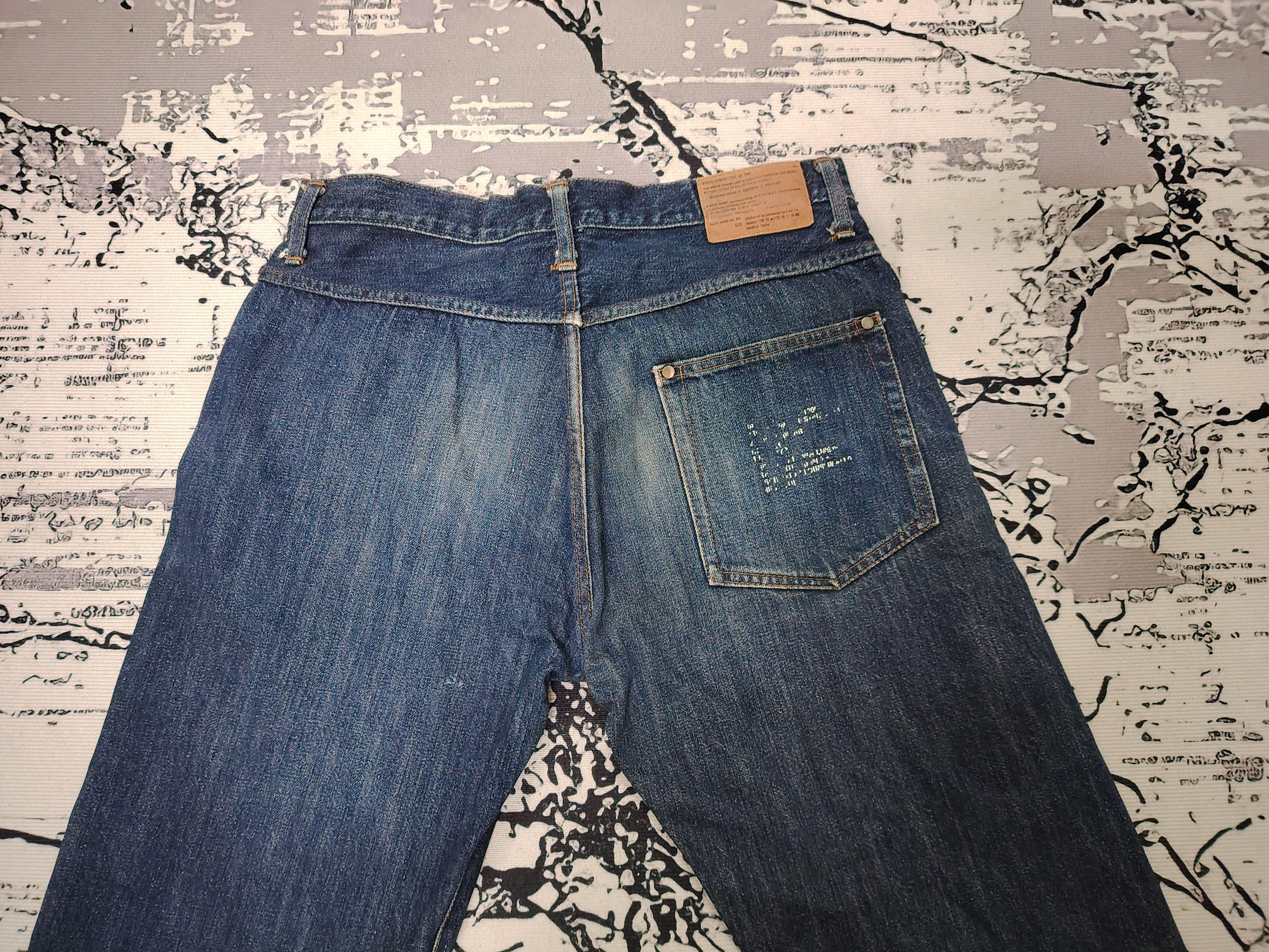 Japanese Brand VINTAGE VIRUS DENIM LINE SELVEDGE JEANS Size US 32 / EU 48 - 4 Thumbnail