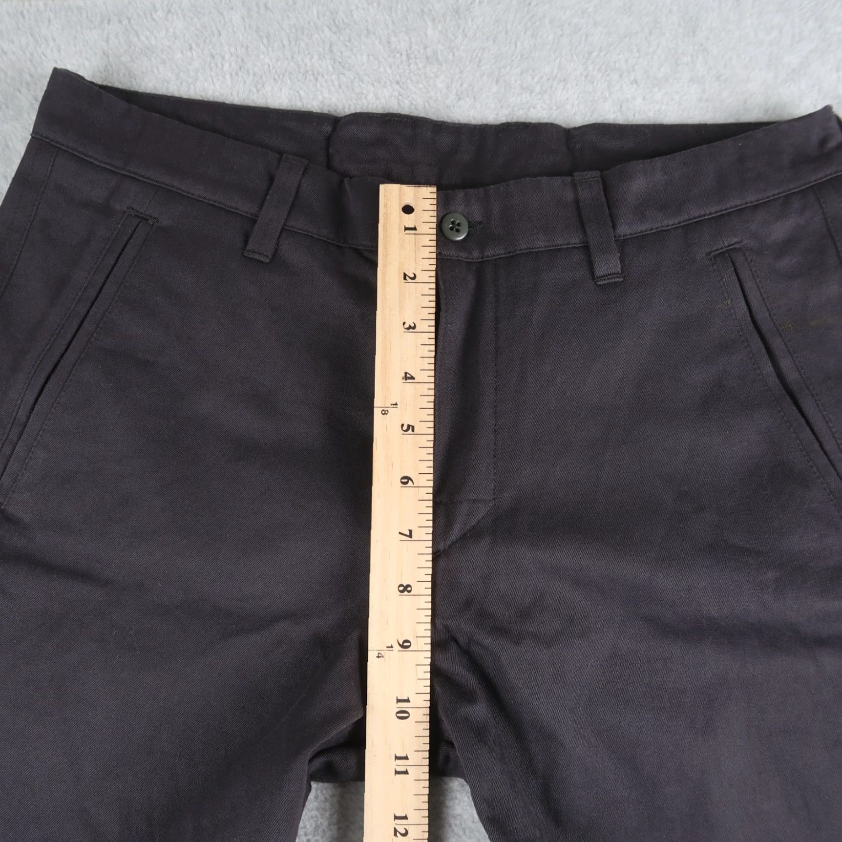 Vintage American Giant Work Pants 33x31.5 Black Cotton Twill Straight Leg Mens Size US 33 - 6 Thumbnail