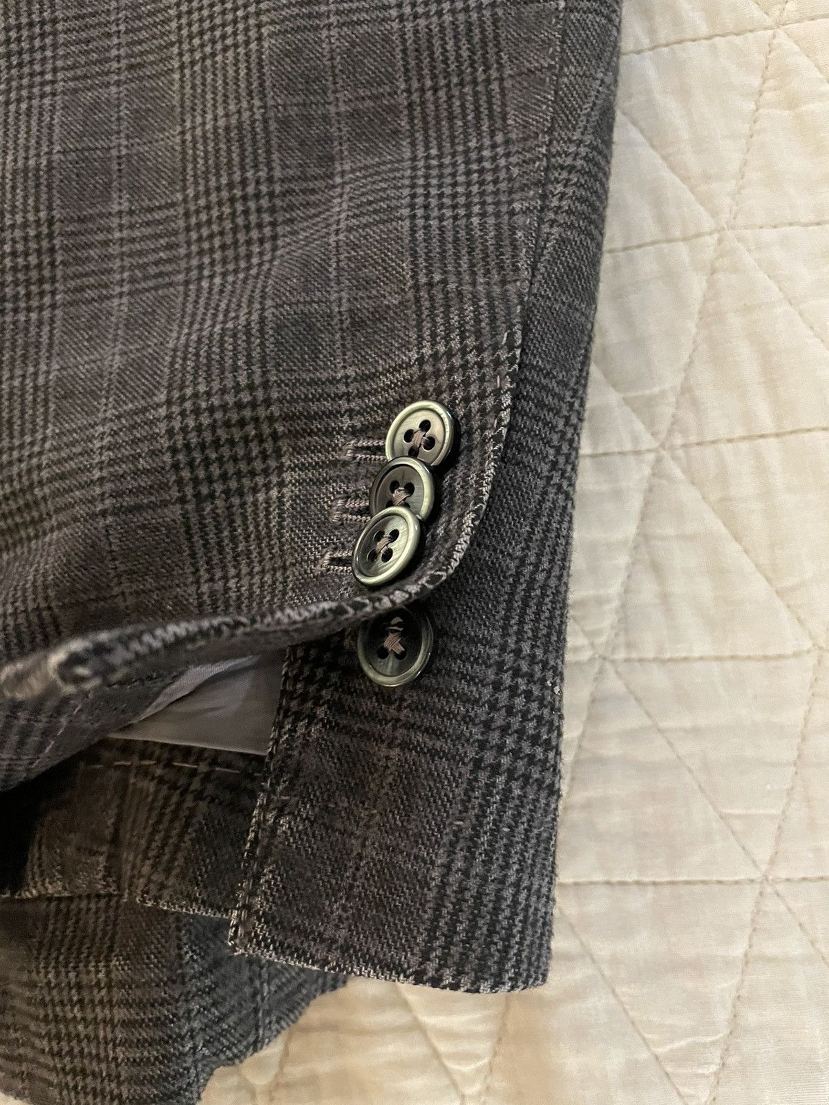 L.B.M. 1911 Prince of Wales Check Patch Pocket Jacket Size 40L - 3 Thumbnail
