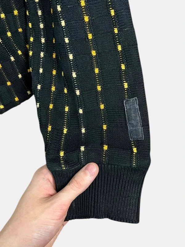 Carlo Colucci Vintage 90s Carlo Colucci Black Coogi Style Knit Sweater Size US XL / EU 56 / 4 - 4 Thumbnail