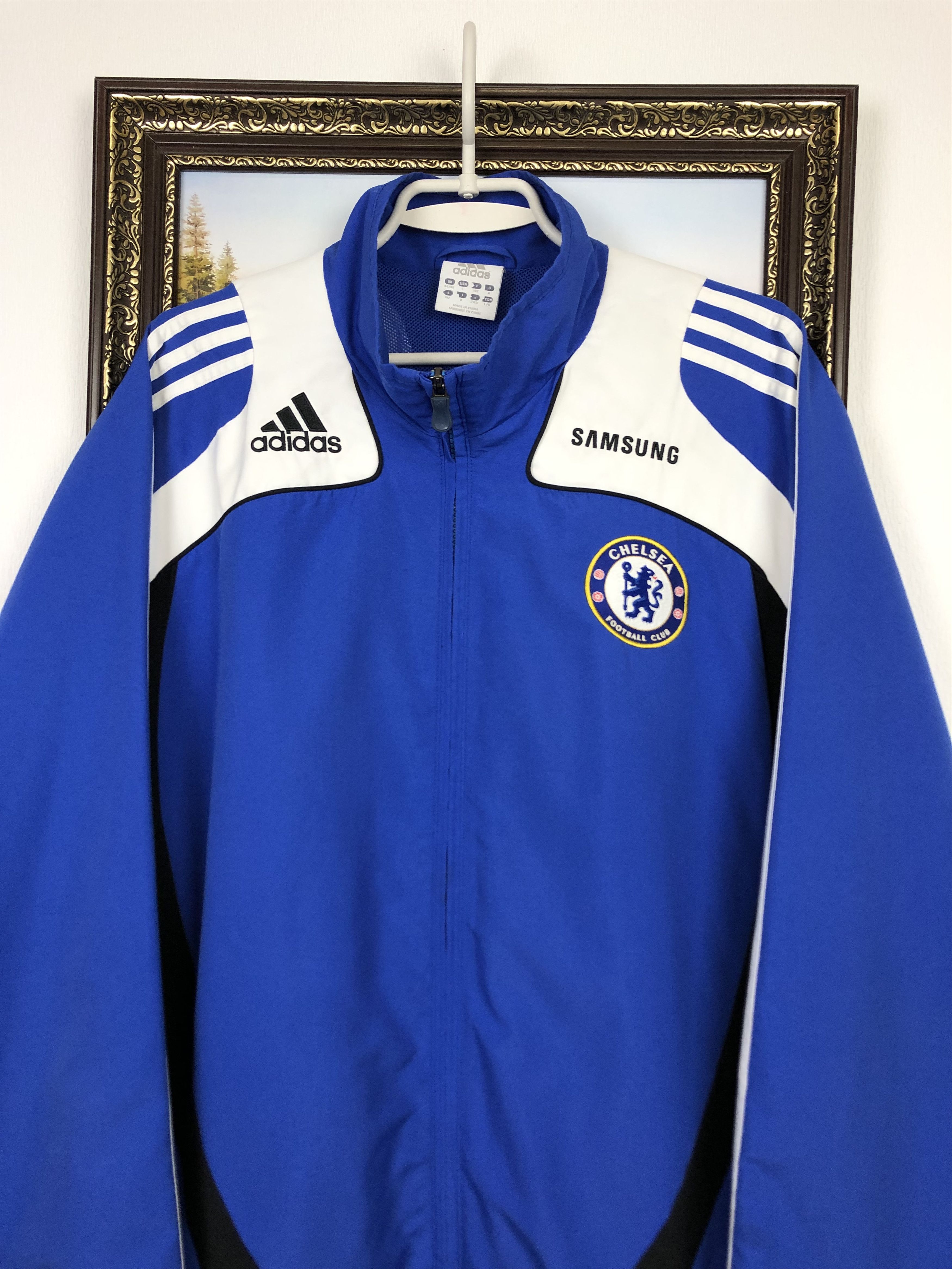 Adidas Vintage Adidas Chelsea Football Jacket Soccer Track Top Blue Size US XL / EU 56 / 4 - 2 Thumbnail