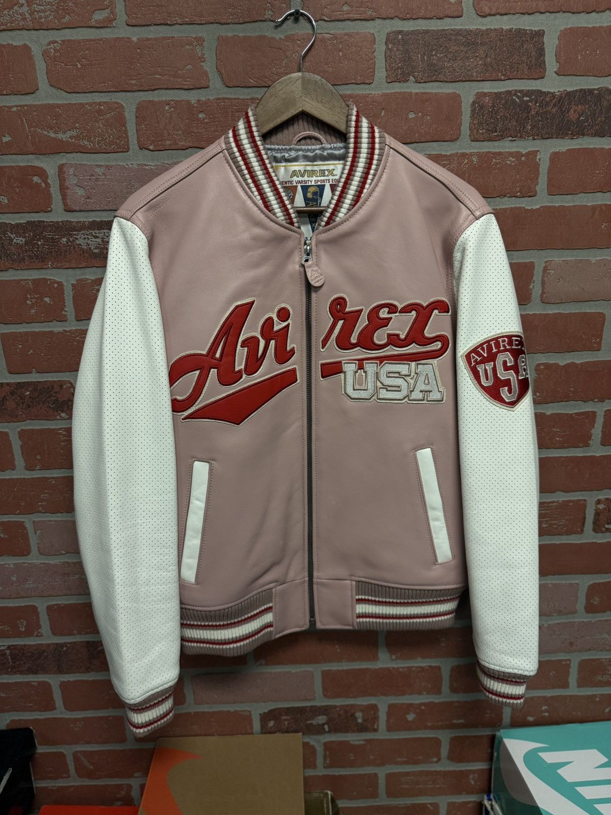 Avirex Avirex Leather Varsity Jacket Size S Clean $1500 Retail Size US XS / EU 42 / 0 - 1 Thumbnail