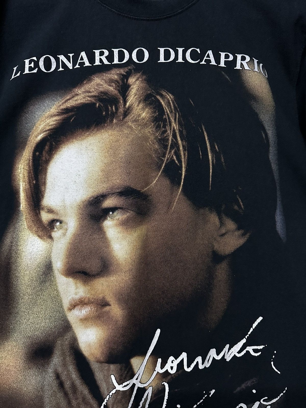 トップス Leonardo DiCaprio 90s Titanic Movie Titanic Movie Rare Shirt 90s Leonardo DiCaprio White One
