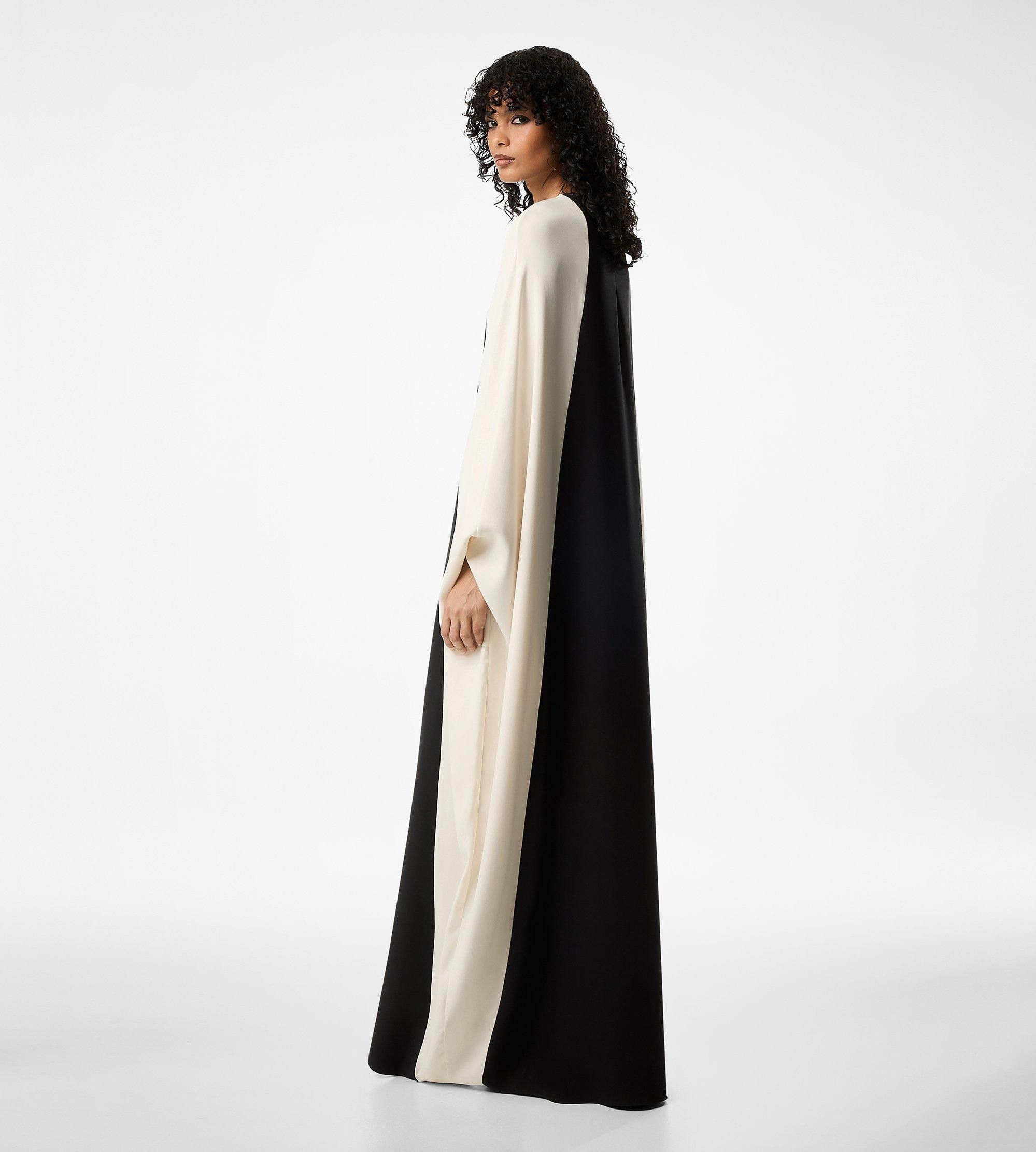 Tom Ford o1w1db10525 ACK418 Double Georgette Stretch Kaftan Size XS / US 0-2 / IT 36-38 - 3 Thumbnail