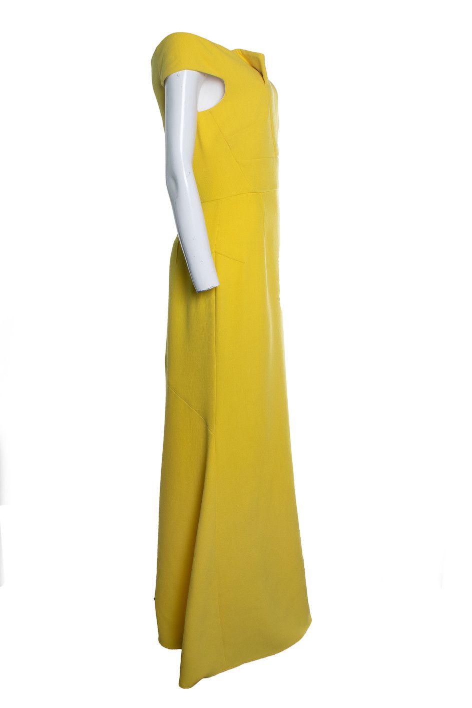 Roland Mouret Roland Mouret, Sleeves maxi dress in yellow Size L / US 10 / IT 46 - 3 Thumbnail