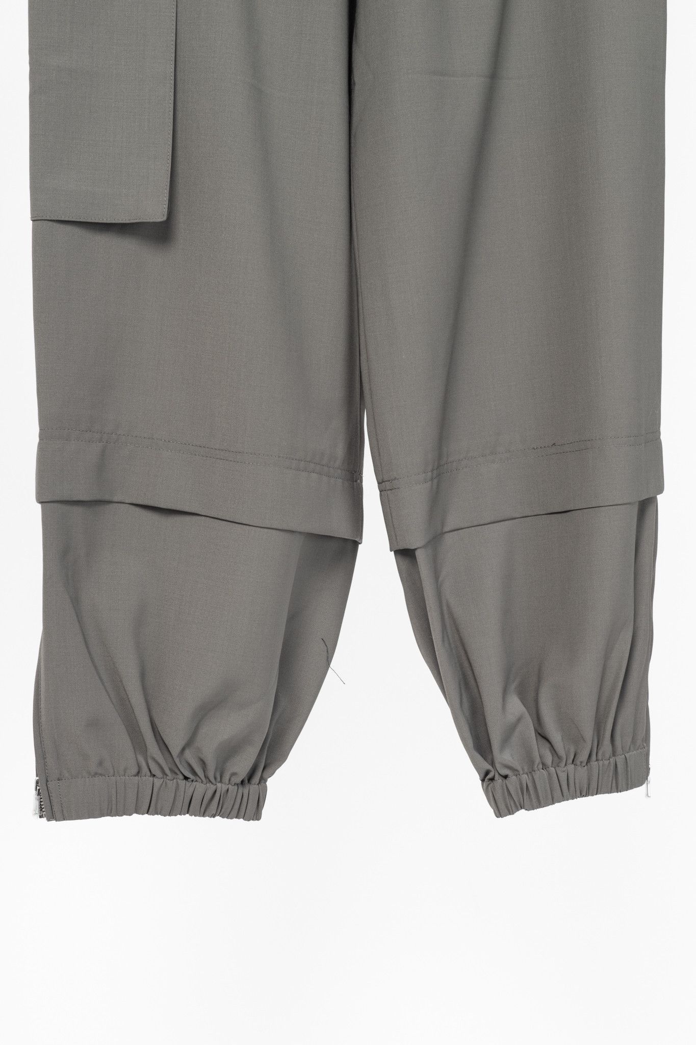 Tibi Tibi Wilt Dark Stone Tropical Wool Pull-On Jogger Size 28" / US 6 / IT 42 - 6 Thumbnail