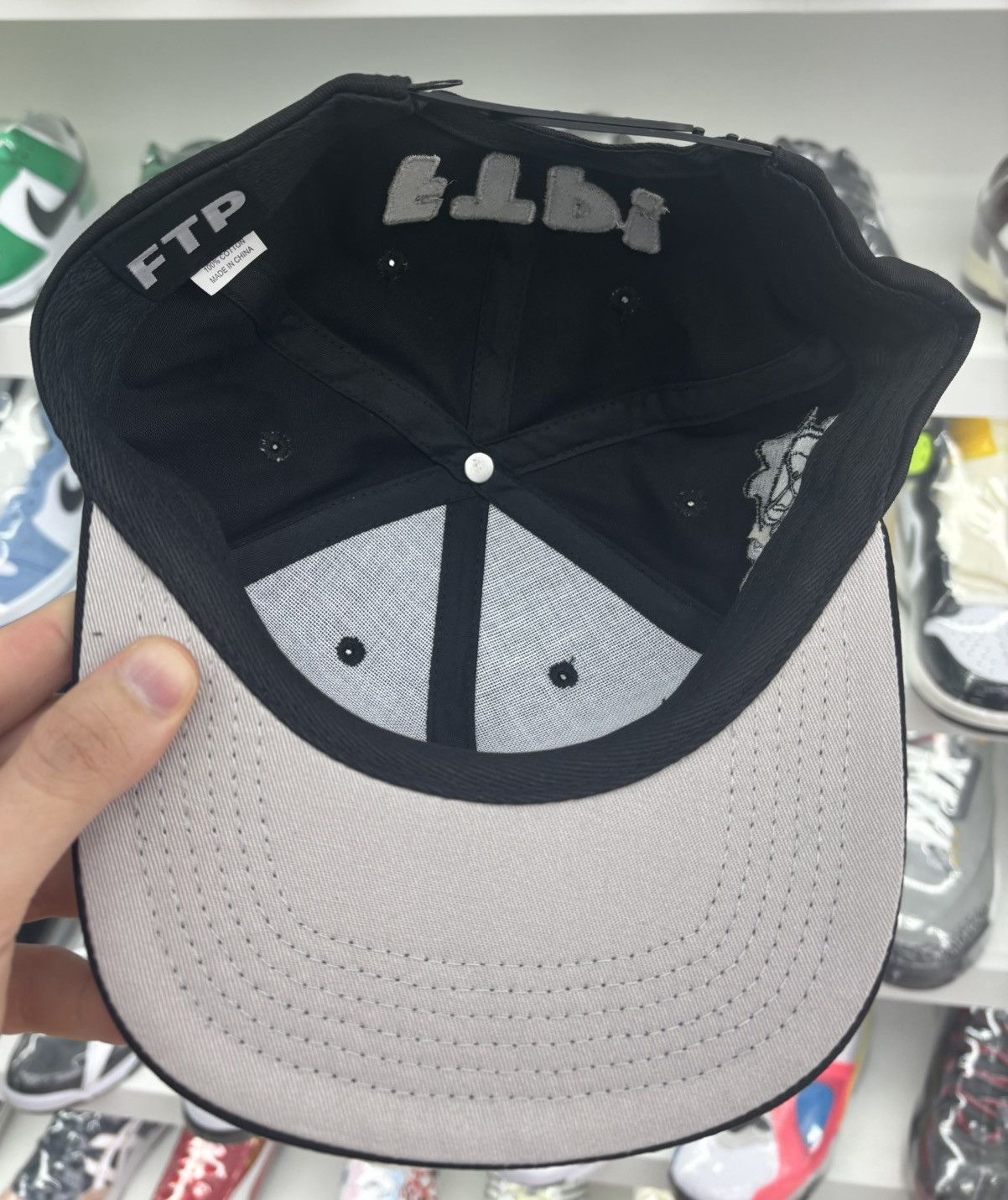 Fuck The Population FTP BORIS 6 PANEL SNAPBACK HAT (BLACK) Size ONE SIZE - 4 Thumbnail