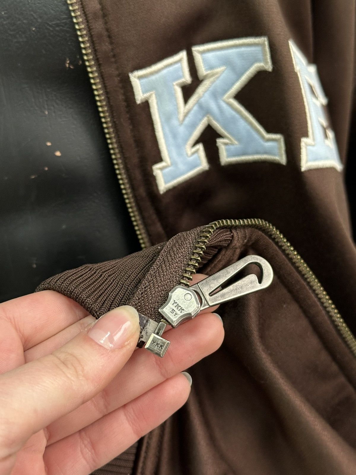 Nike Vintage Brown Full Zip Nike Oversize Nylon Hoodie Jacket Y2k Size US XXL / EU 58 / 5 - 6 Thumbnail