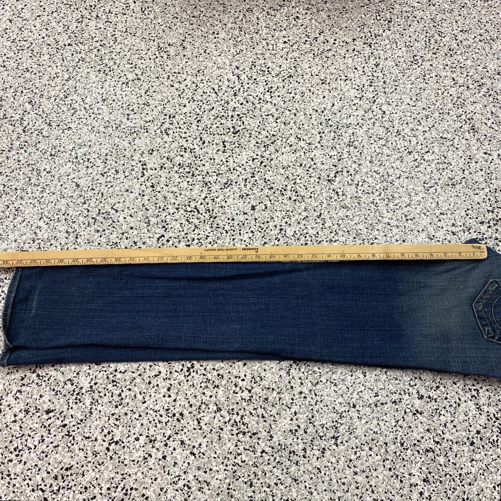 True Religion VINTAGE True Religion Billy Jeans Womens Size 29 Fits Y2K Dark Wash Blue Denim 90s Size 29" - 8 Thumbnail
