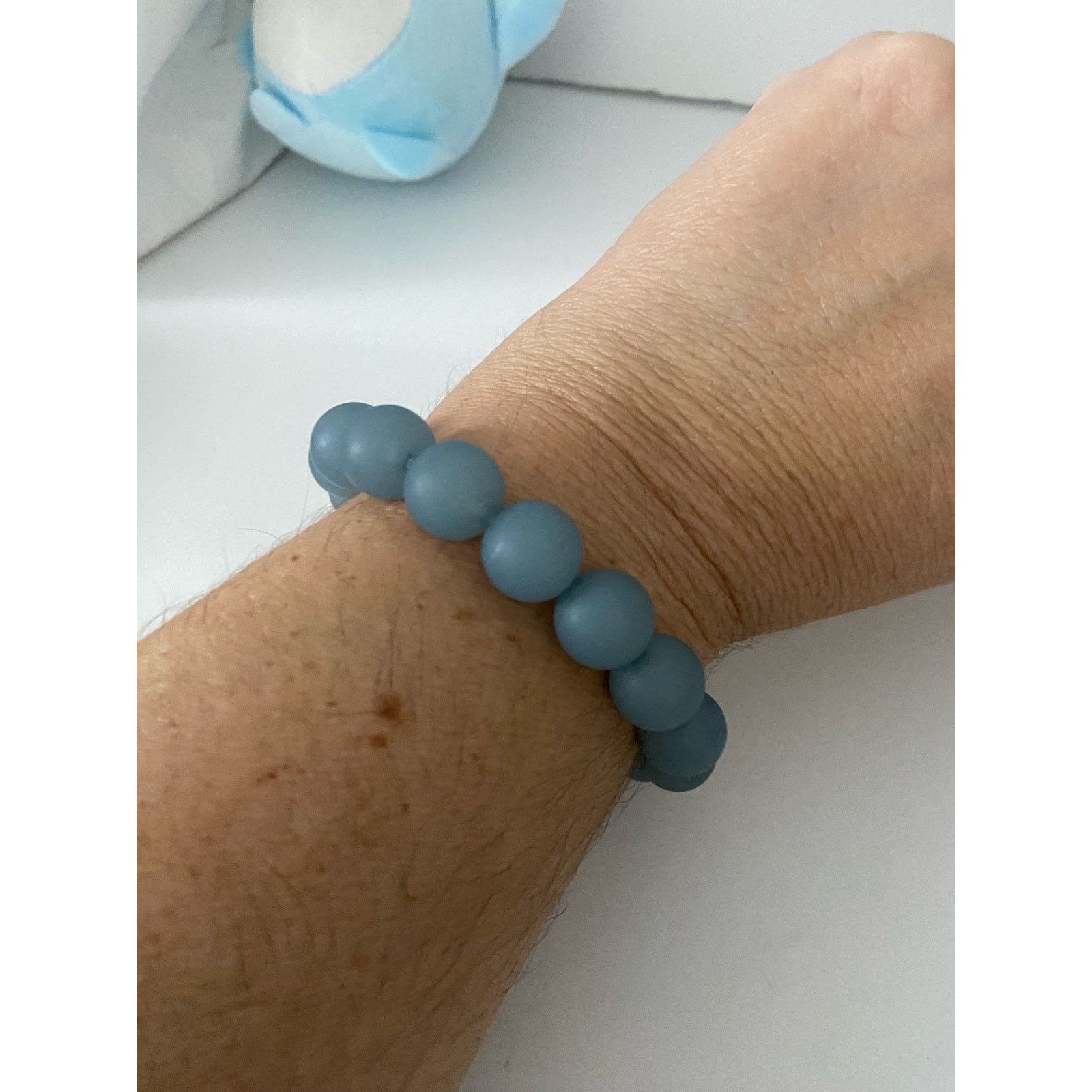 Handmade handmade light blue bead bracelet Size ONE SIZE - 1 Thumbnail