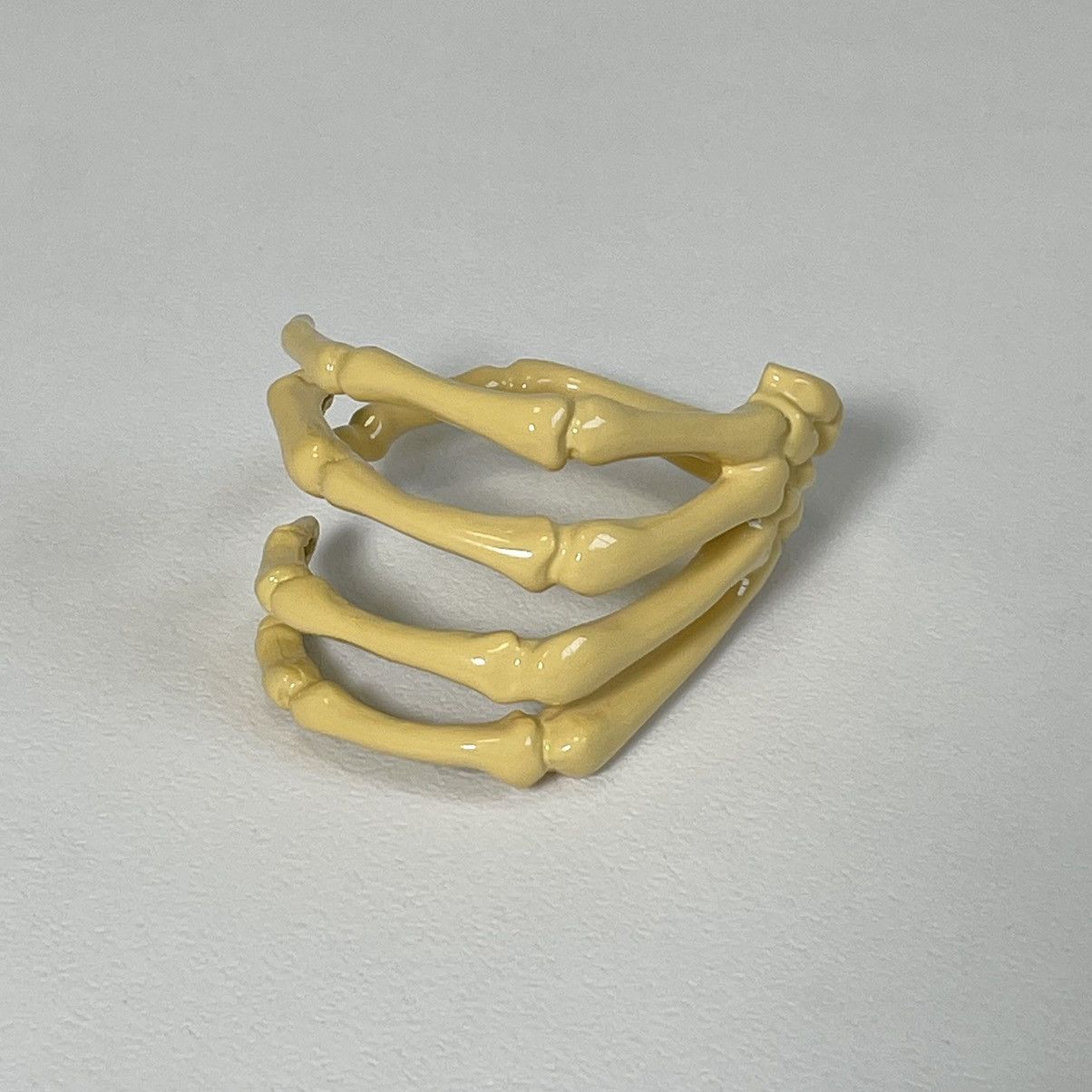 Raf Simons S/S 22 Yellow Skeleton Hand Cuff Bracelet Size ONE SIZE - 8 Thumbnail