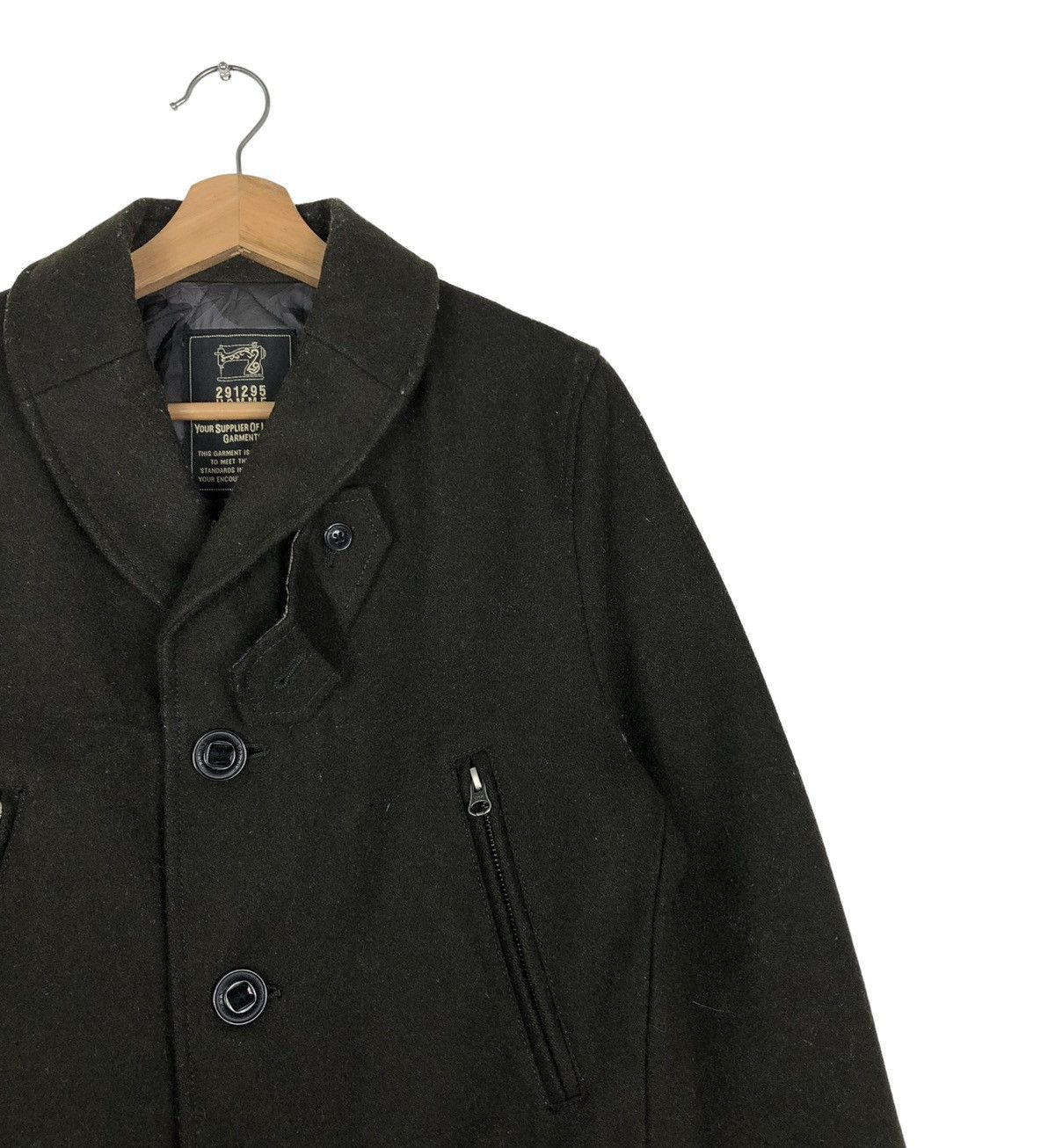 Hysteric Glamour 🔥VINTAGE WOOL BIKER JACKET 291295 HOMME JAPAN DOUBLE COLLAR Size US S / EU 44-46 / 1 - 4 Thumbnail
