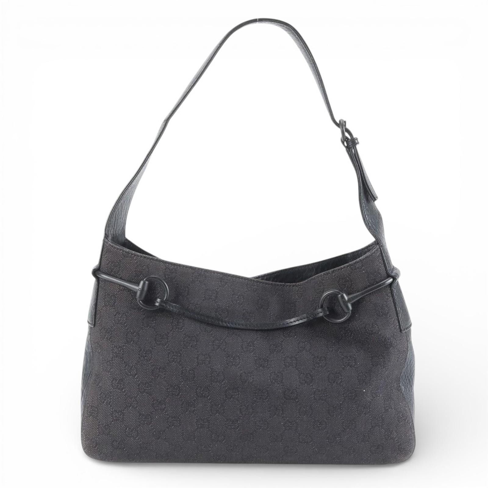 Gucci Gucci - Black Monogram Shoulder Bag Size ONE SIZE - 3 Thumbnail