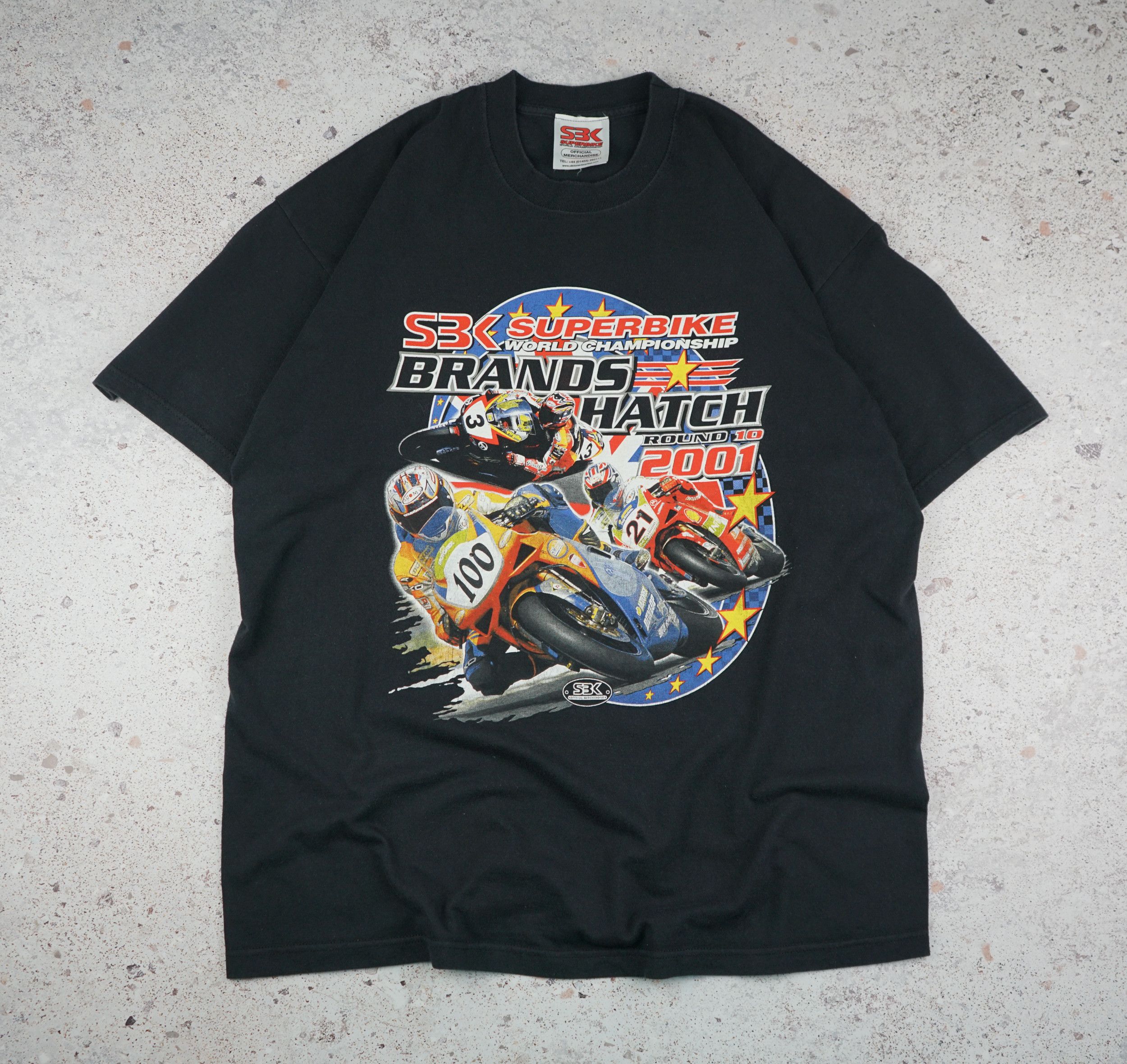 Vintage Vintage SBK Brands Hatch Round 10 2001 Size US XL / EU 56 / 4 - 1 Thumbnail
