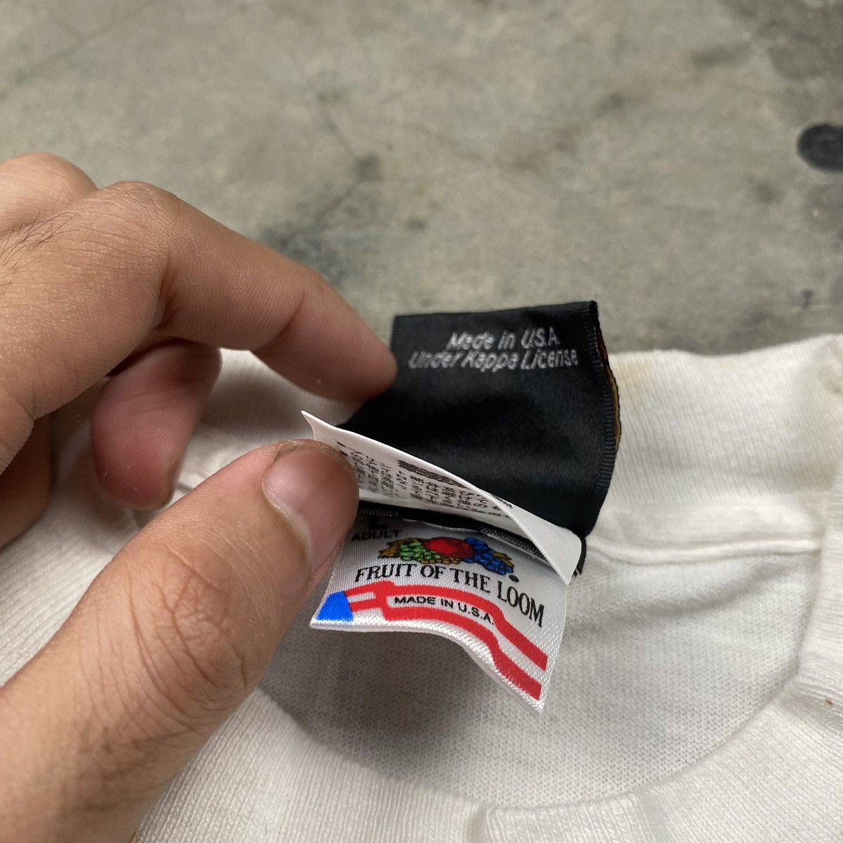 Kappa × Vintage True Vintage 90s Kappa Made In Usa Tee Size US L / EU 52-54 / 3 - 9 Thumbnail