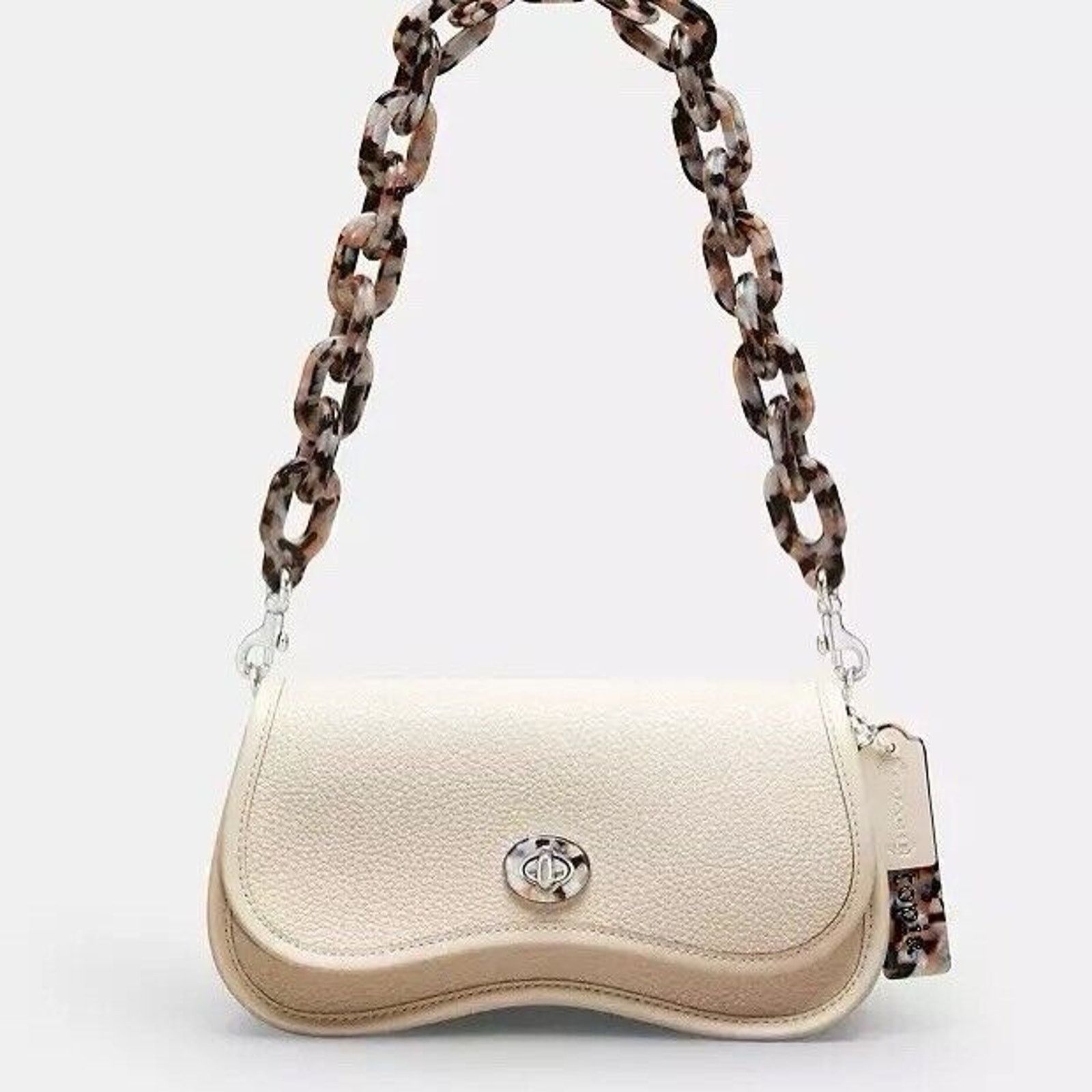 Coach NWT Coach Wavy Dinky Bag Shoulder Crossbody CK113 Cloud Size ONE SIZE - 5 Thumbnail