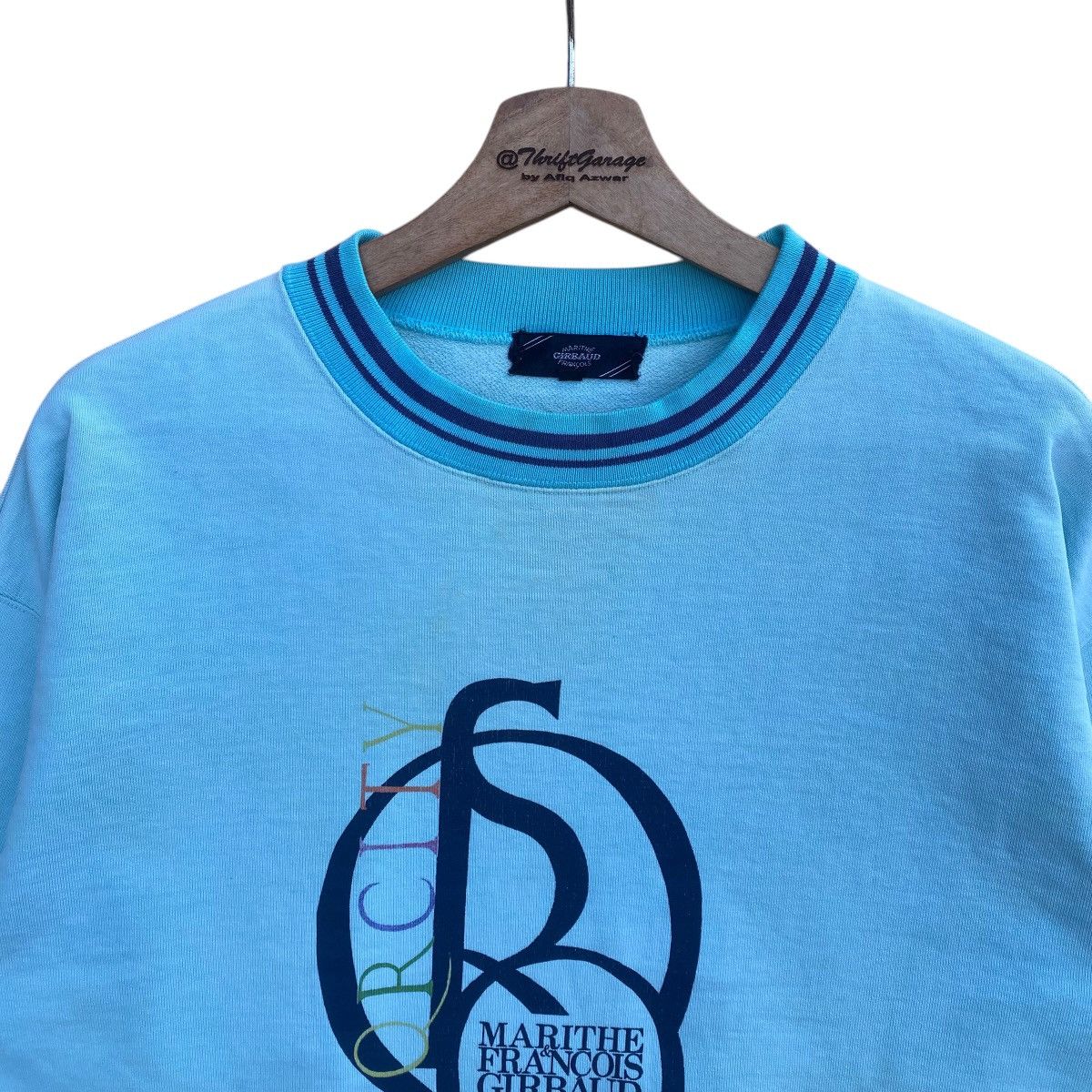 Designer × Marithe + Francois Girbaud × Vintage Vtg 90s MFG MARITHE FRANCOIS GIRBAUD Classic Logo Sweatshirt Size US M / EU 48-50 / 2 - 2 Thumbnail