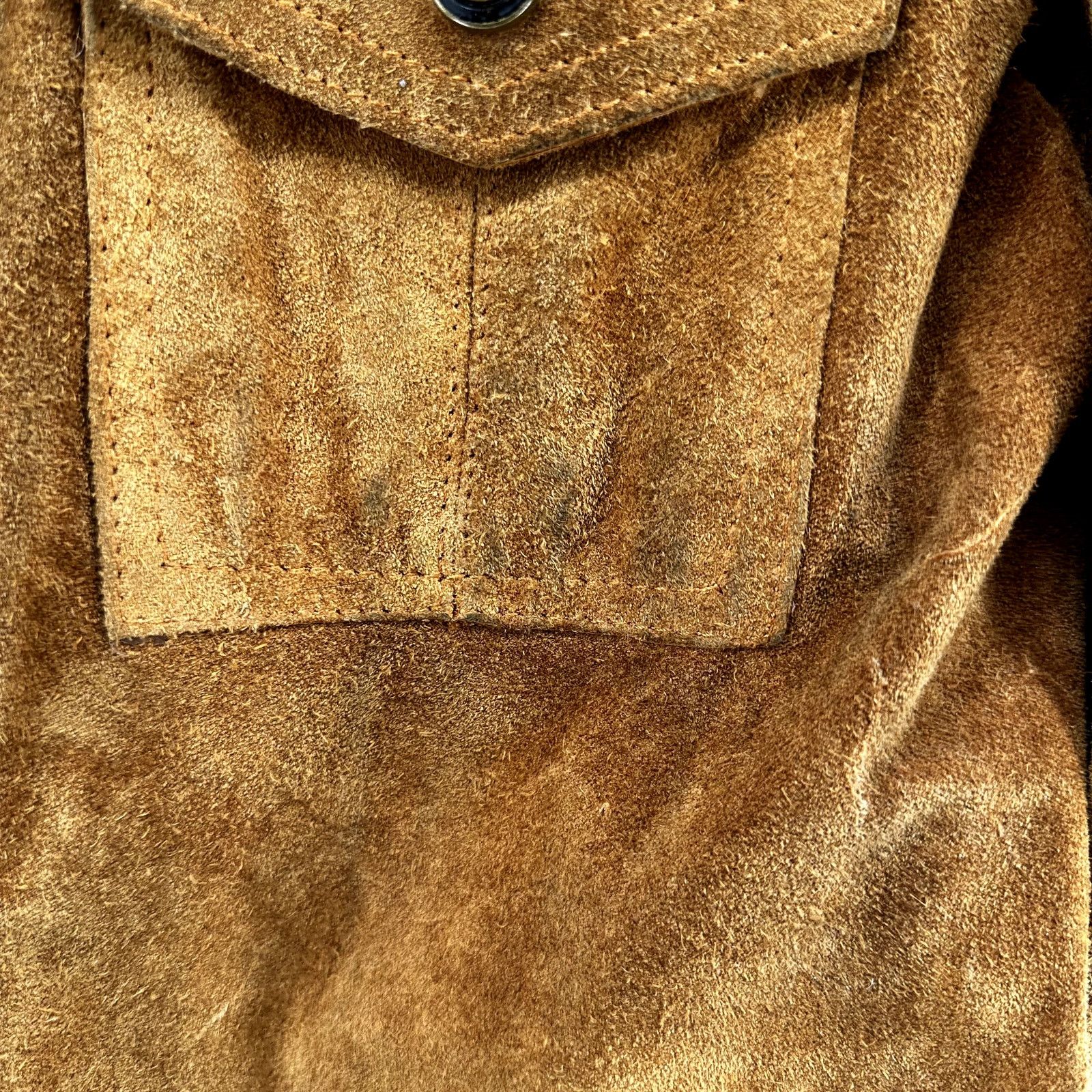 Vintage VTG Areitio Leather Button Up Jacket '70s Collared Zip XL Size XL / US 12-14 / IT 48-50 - 7 Thumbnail