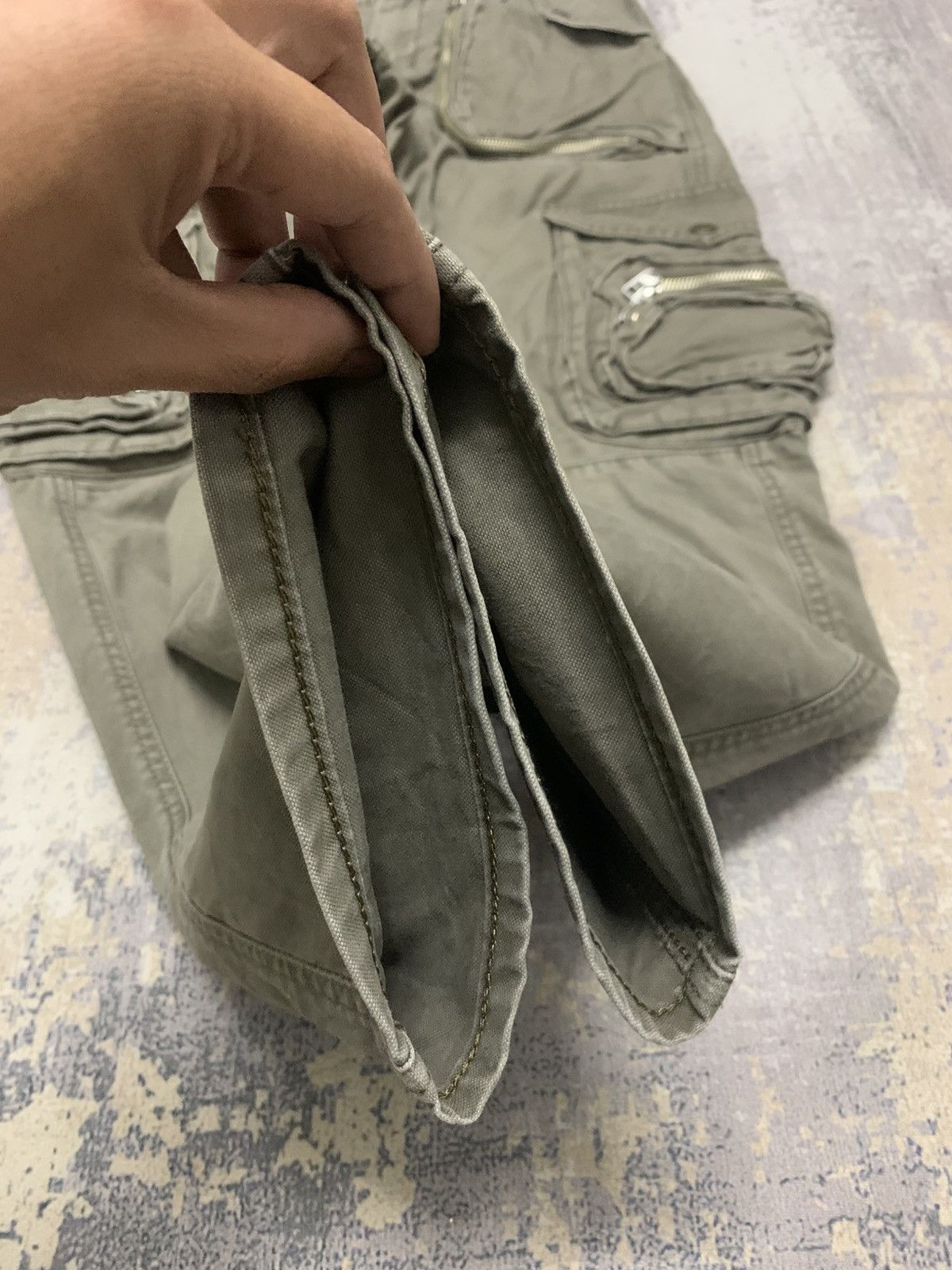 Lee VTG Lee 3D Zipper Pocket Cargo Pants Tactical Olive W29 Size US 29 - 9 Thumbnail