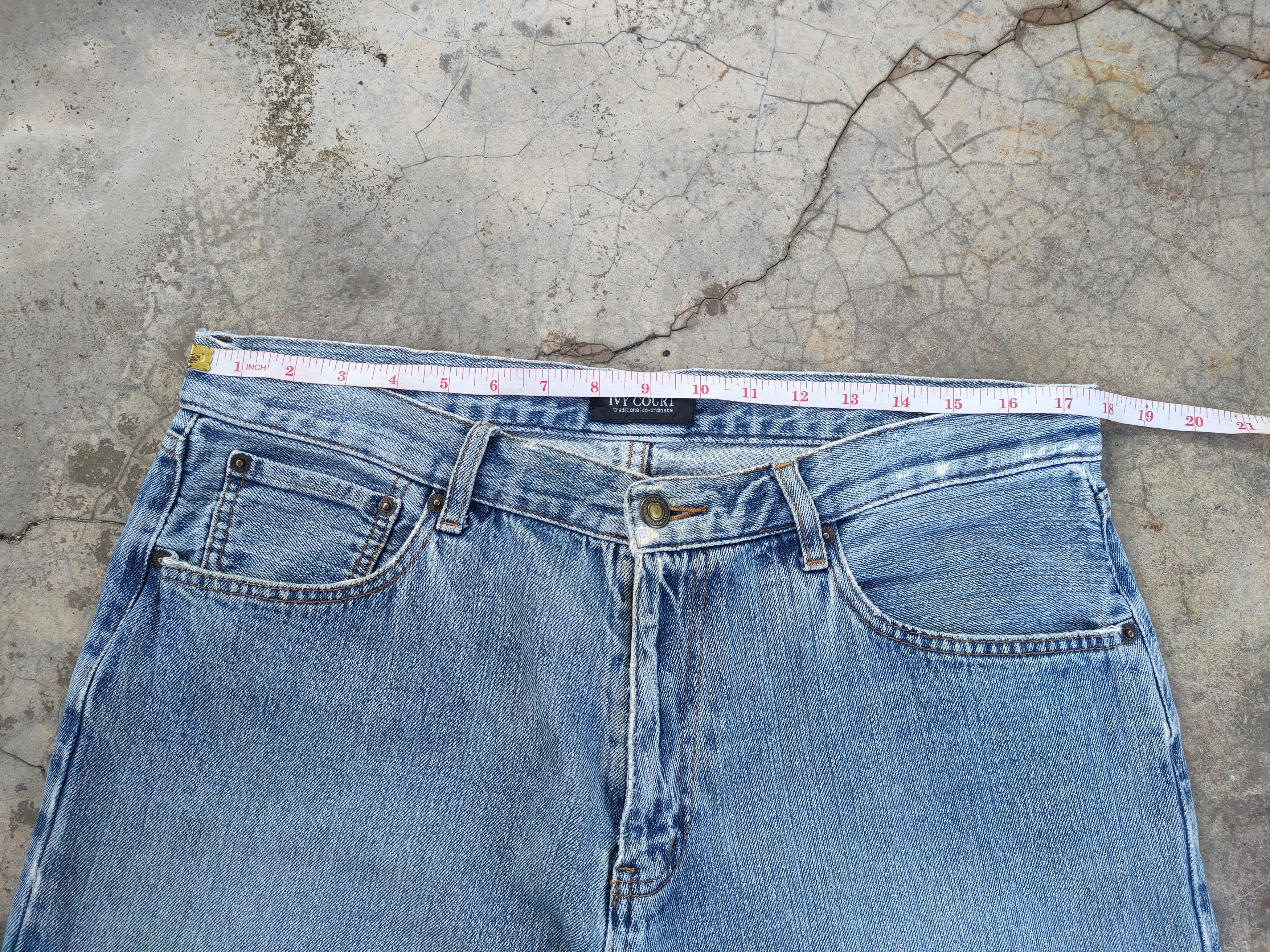 Japanese Brand × Jean × Vintage W35 VINTAGE JAPANESE DISTRESSED FADED JEANS PANTS Size US 35 - 6 Thumbnail