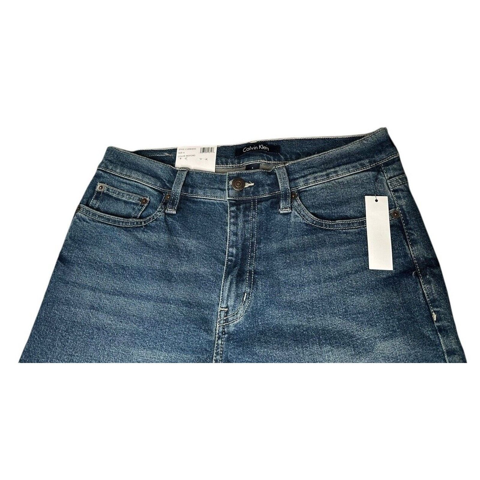 Calvin Klein Calvin Klein Womens 6 Vintage Straight High Rise Jeans Size 28" / US 6 / IT 42 - 2 Thumbnail