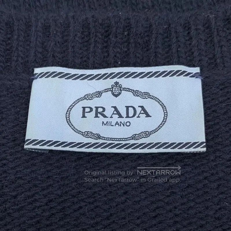 Prada Prada Women's Navy Wool Knit Sweater. Size M / US 6-8 / IT 42-44 - 5 Thumbnail