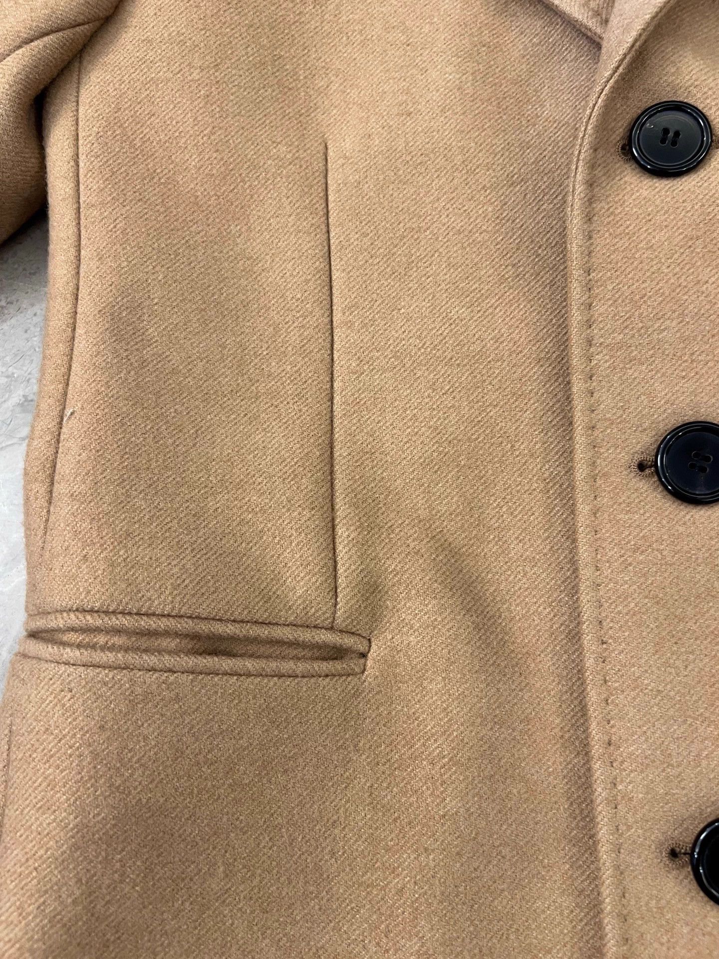 Saint Laurent Paris SLP Khaki Velvet Wool Cashmere Overcoat 48 Mint Size US M / EU 48-50 / 2 - 5 Thumbnail