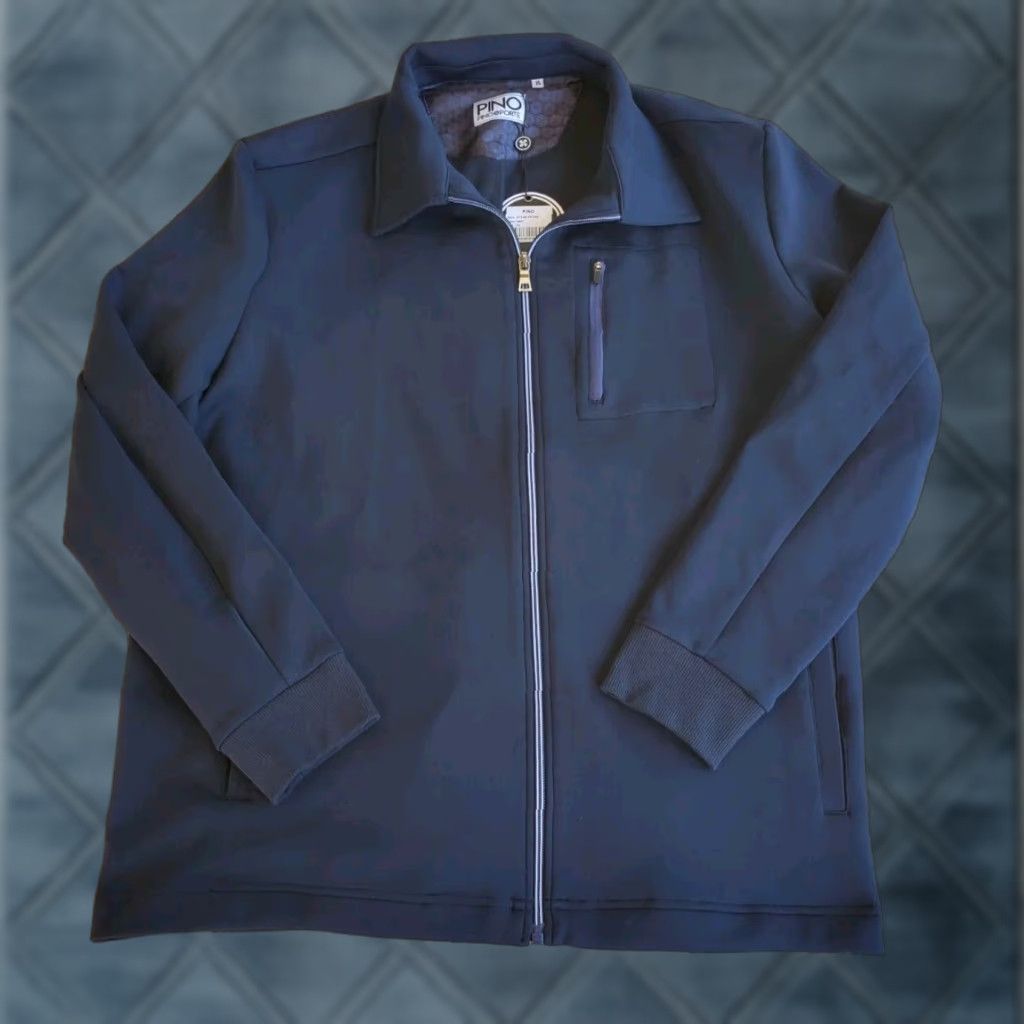 Vintage Pino Porte Track Jacket XL Mens Blue Full Zip Long Sleeve Pockets Stretch NWT Size US XL / EU 56 / 4 - 1 Thumbnail