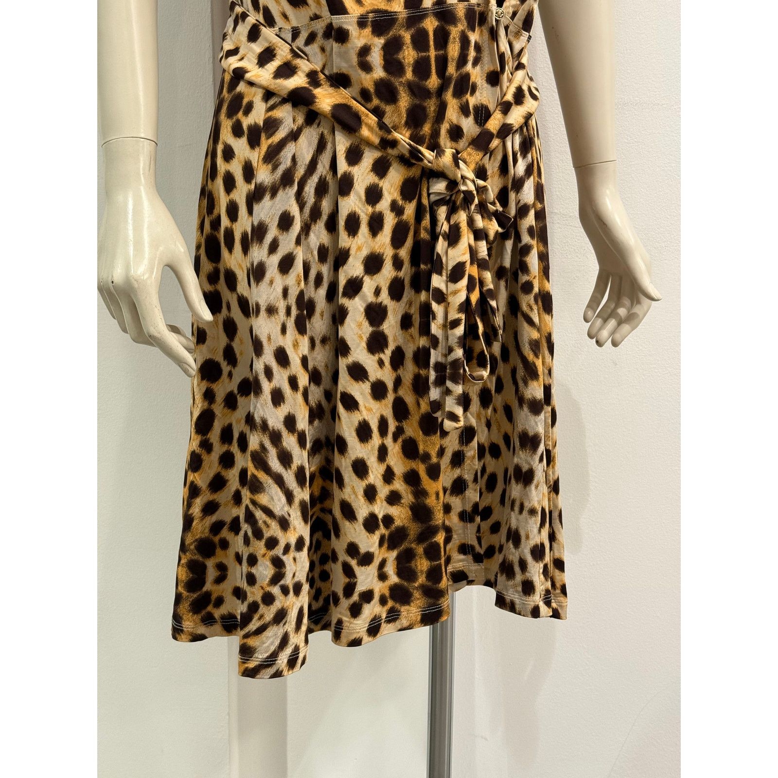 Roberto Cavalli 2000s Roberto Cavalli leopard print dress Size L / US 10 / IT 46 - 7 Thumbnail