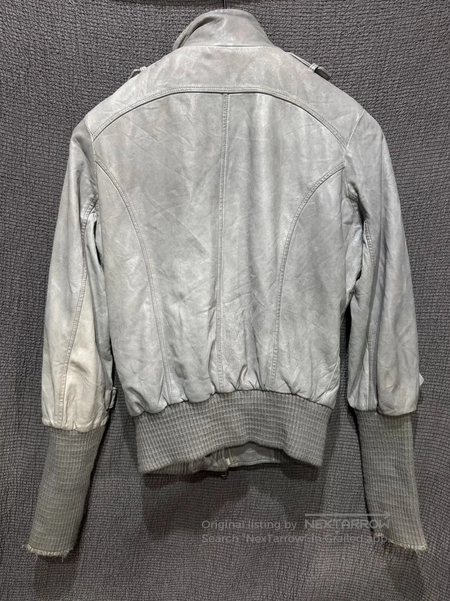 Giorgio Brato contemporary gray leather jacket by giorgio brato. Size US L / EU 52-54 / 3 - 4 Thumbnail