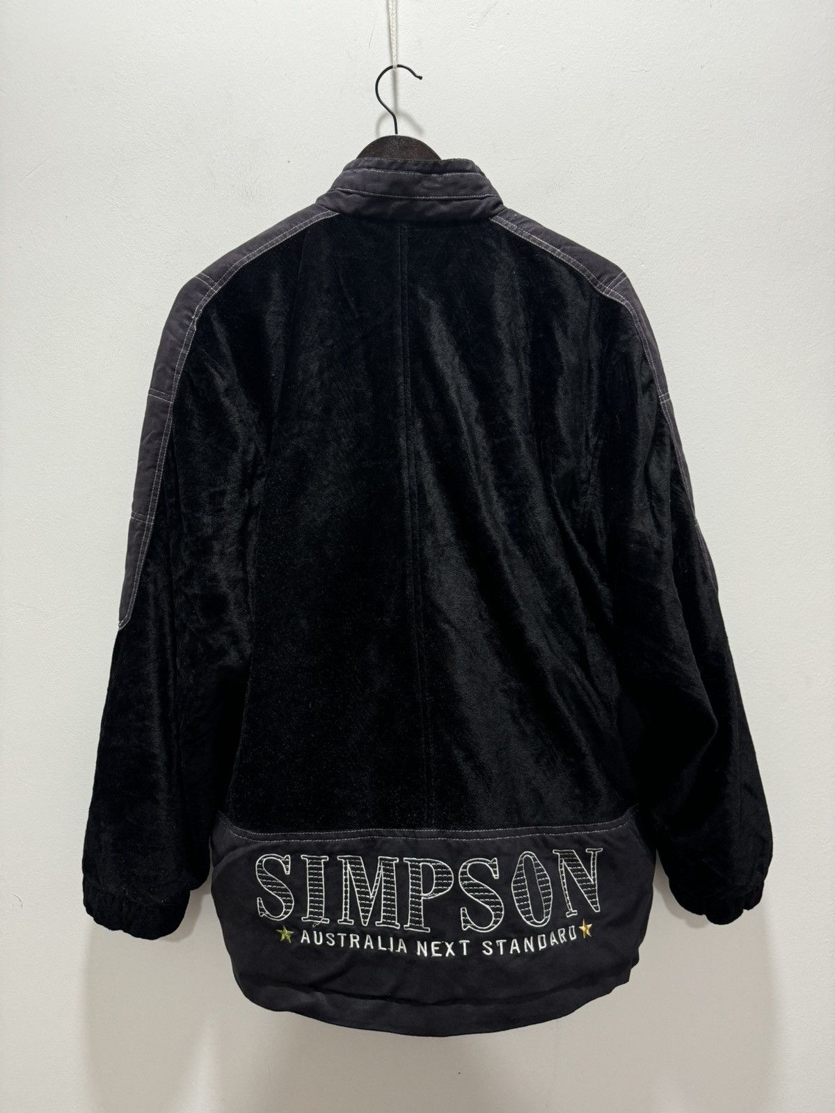 The Simpsons × Vintage VINTAGE SIMPSON VELVET EMBROIDEY LOGO ZIPPER JACKET Size US L / EU 52-54 / 3 - 10 Thumbnail