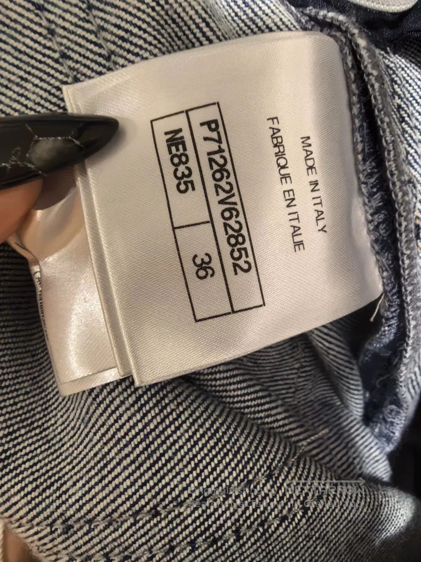 Chanel Chanel Logo Camellia Denim Pants Size 36. Size 35" - 3 Thumbnail