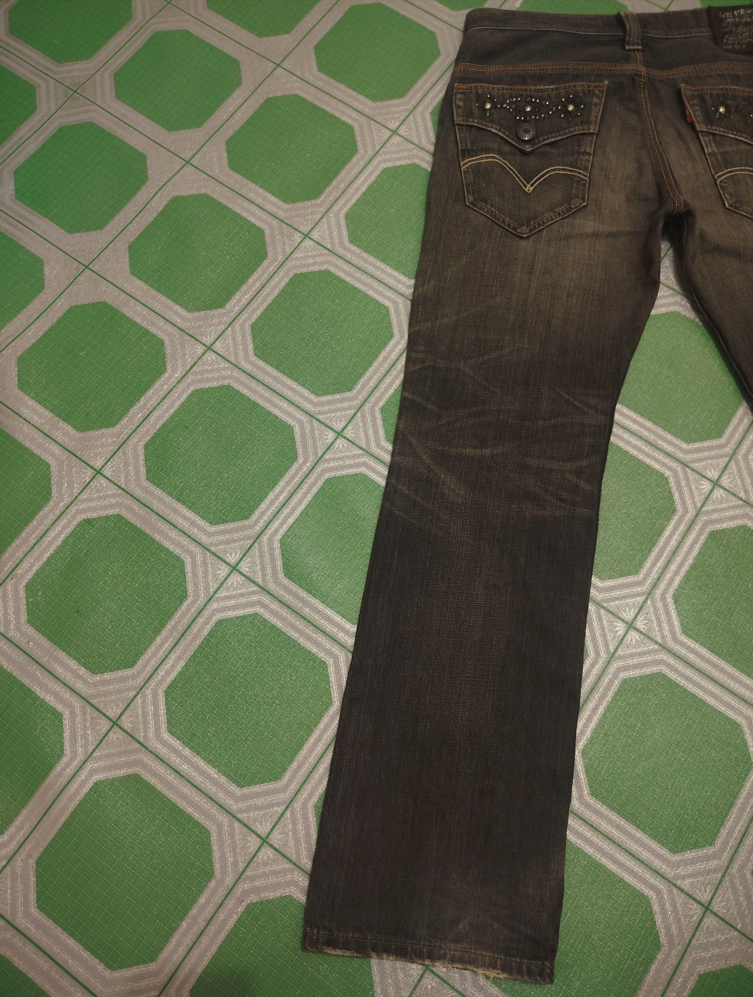 Levi's Distressed Rare!!! Levis 502 Back Pocket Bead Pattern Size US 34 / EU 50 - 22 Thumbnail