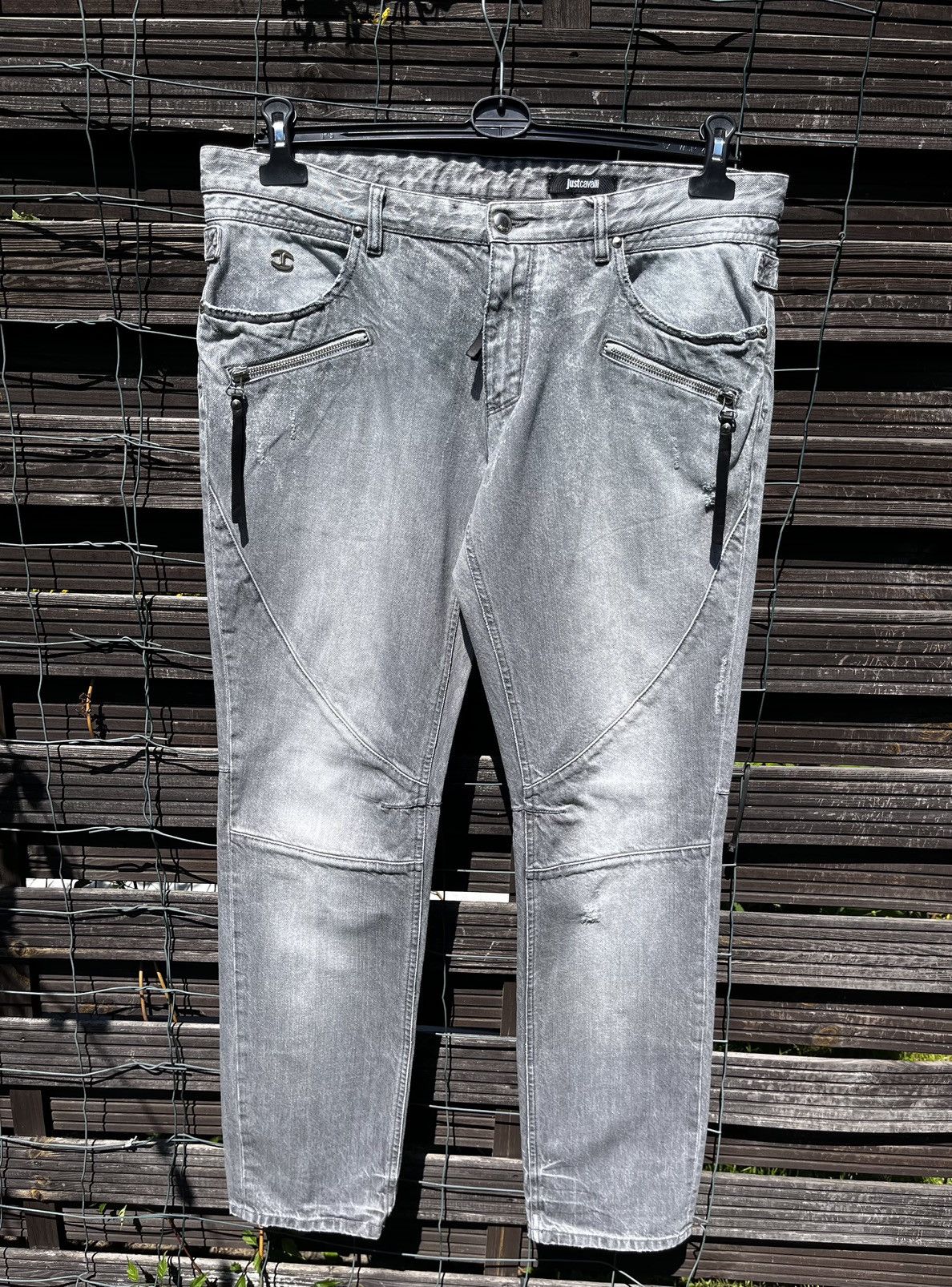 Just Cavalli × Roberto Cavalli 👖JUST CAVALLI LUXURY JEANS Y2K LOGO STREETWEAR ITALIAN DENIM Size US 36 / EU 52 - 5 Thumbnail