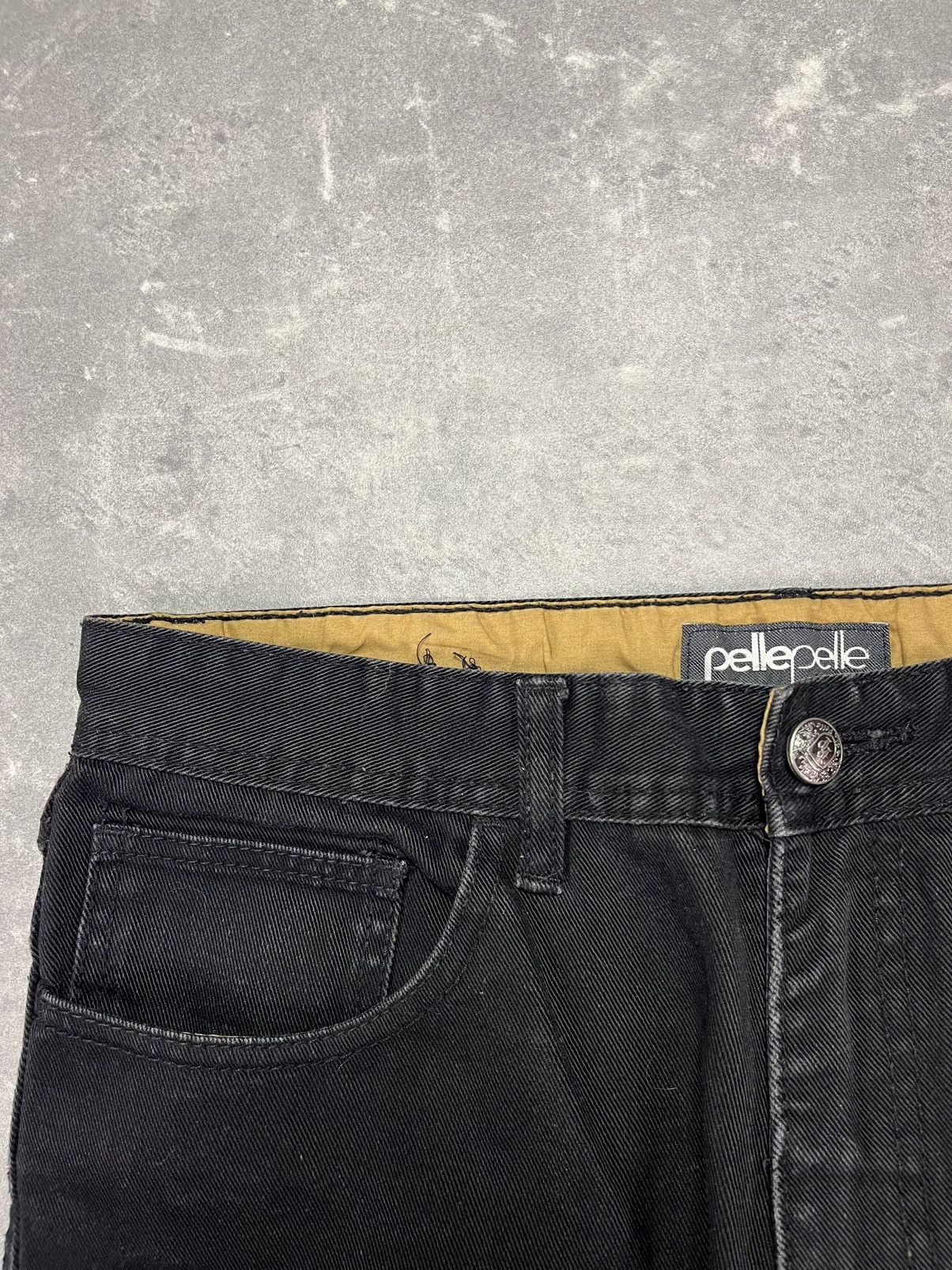 Pelle Pelle Pelle Pelle Baggy Embroidered Denim Jeans 34 Affliction Rare Size US 34 / EU 50 - 6 Thumbnail