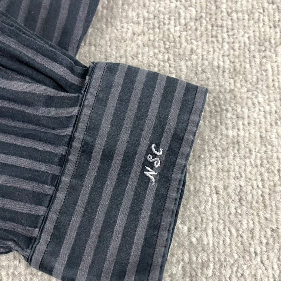 Vintage HARRY ROSEN Shirt Mens XL (Custom SZ) Faded Gray Striped Button-Up Canada NSC Size US XL / EU 56 / 4 - 3 Thumbnail