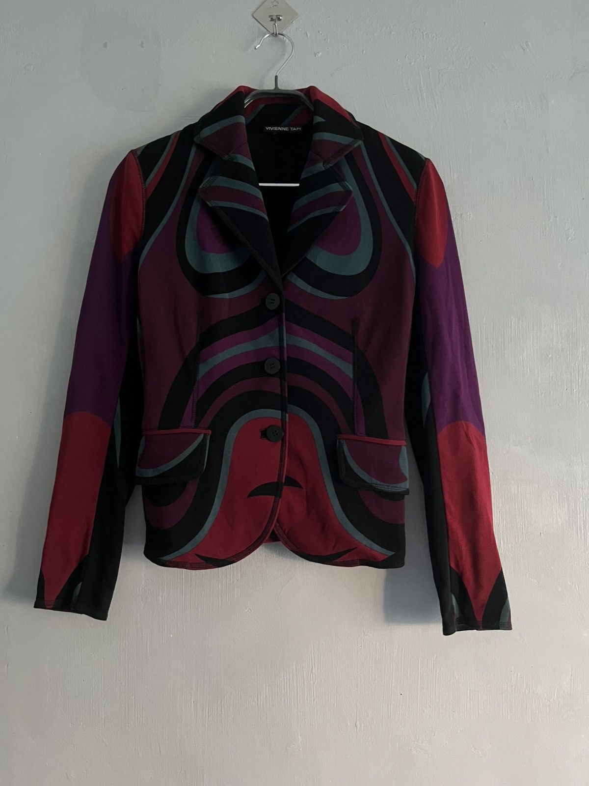 Vivienne Tam Vivienne Tam Psychedelic Swirl Print Blazer Size S / US 4 / IT 40 - 1 Thumbnail