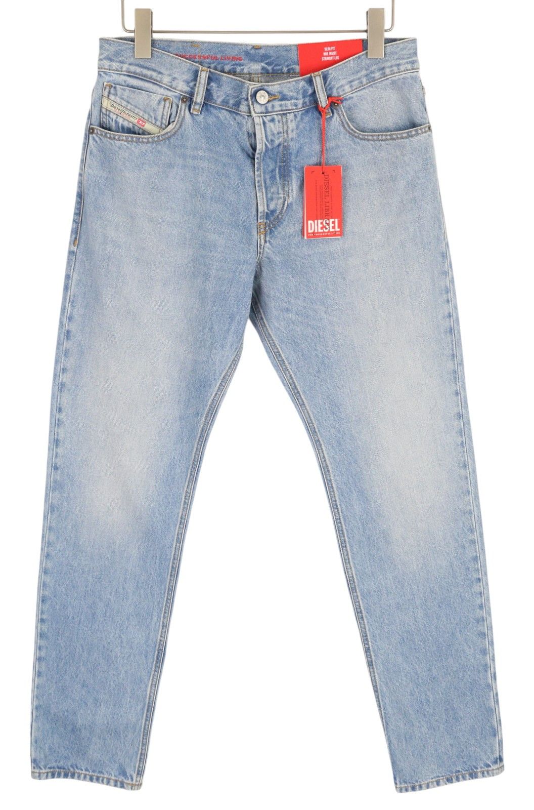 Diesel 1995 D-SARK 09I29 W32/L34 Blue Slim Straight 85404 Size US 32 / EU 48 - 1 Thumbnail