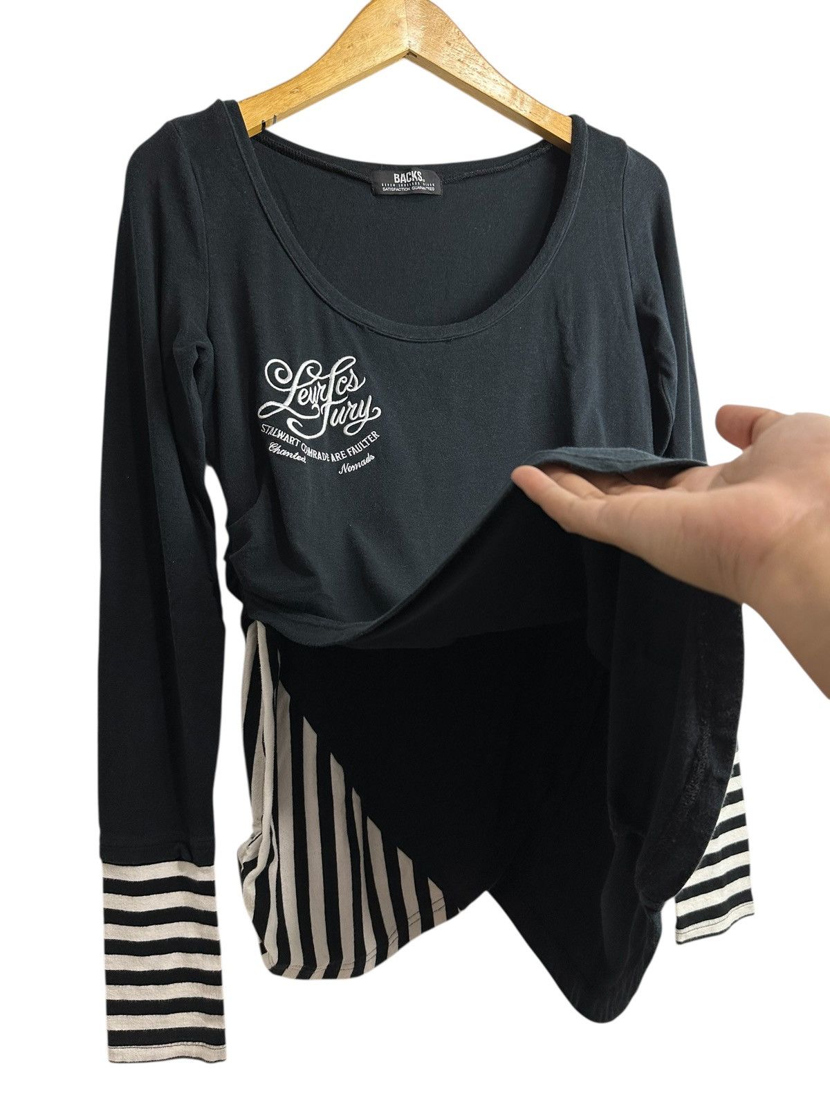 20471120 BACKS DOUBLE LAYER GOTHIC POEM IFSIXWASNINE LGB STYLE Size XS / US 0-2 / IT 36-38 - 8 Thumbnail
