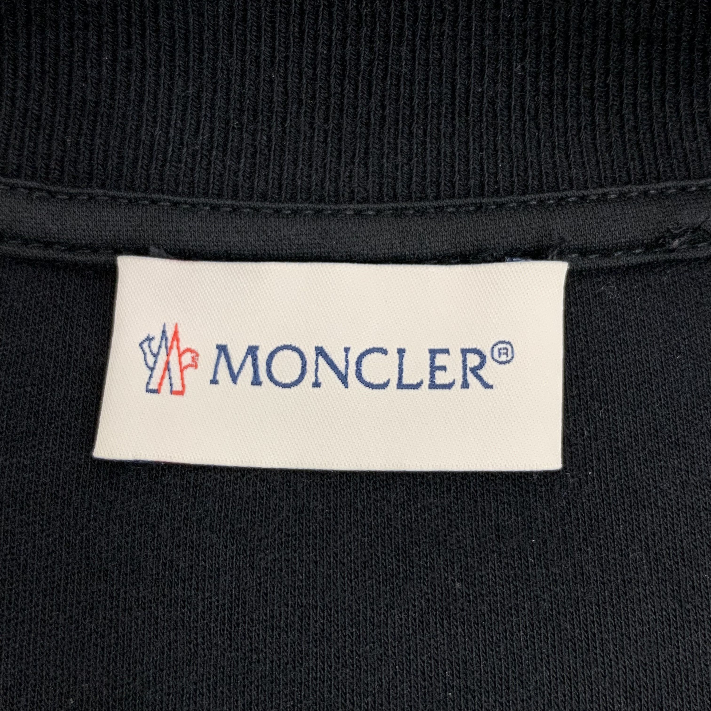 Moncler Moncler Logo Sweatshirt Black (L) Size L / US 10 / IT 46 - 6 Thumbnail