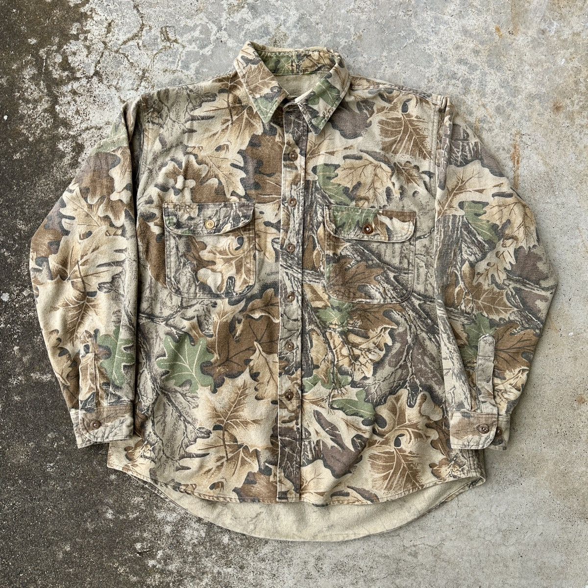 Cabelas × Realtree × Vintage 90s Realtree Hunter outdoor longsleeve Work shirt flannel Size US XL / EU 56 / 4 - 1 Thumbnail