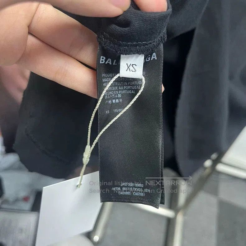 Balenciaga Balenciaga Embroidered Short Sleeve Tee. Size US XS / EU 42 / 0 - 4 Thumbnail